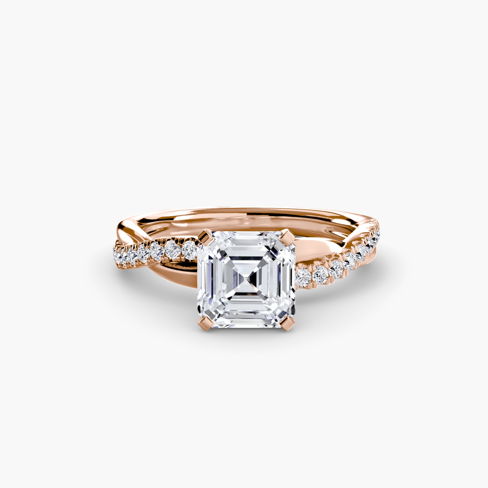 La Bague Pavée Torsade Émeraude