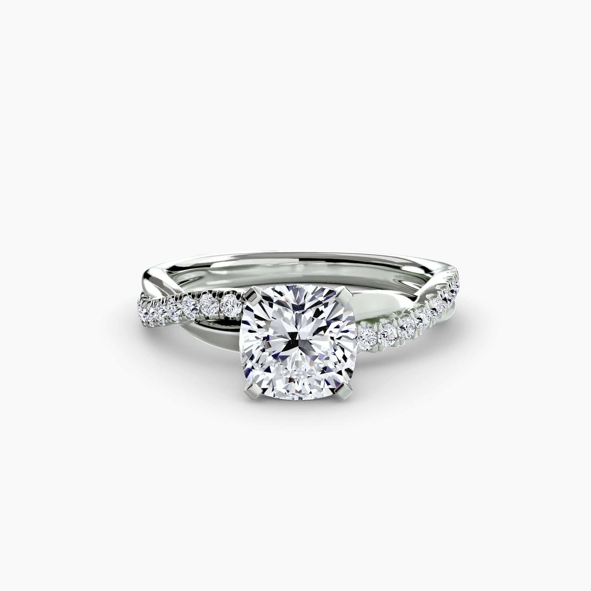 La Bague Pavée Torsade Émeraude