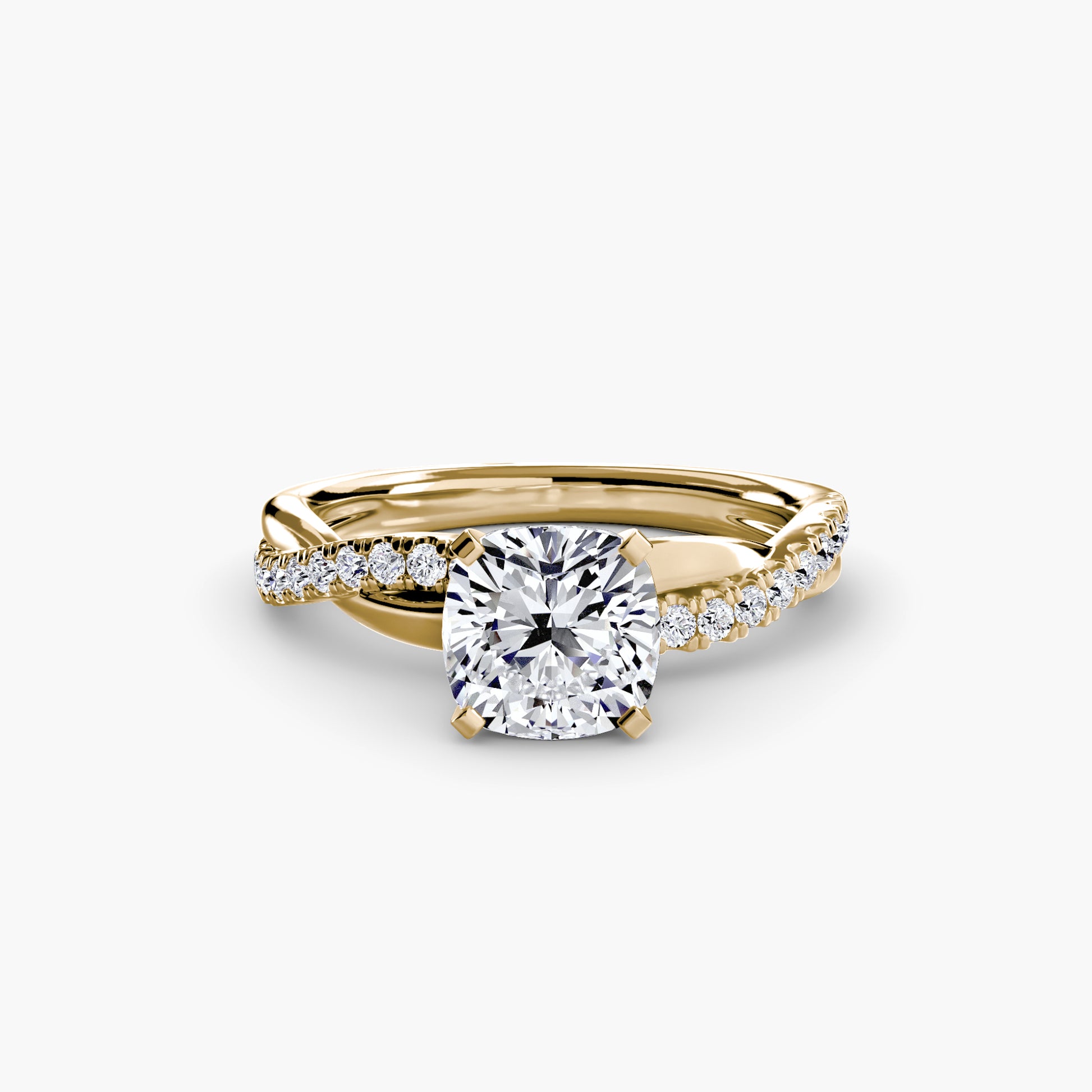 La Bague Pavée Torsade Émeraude