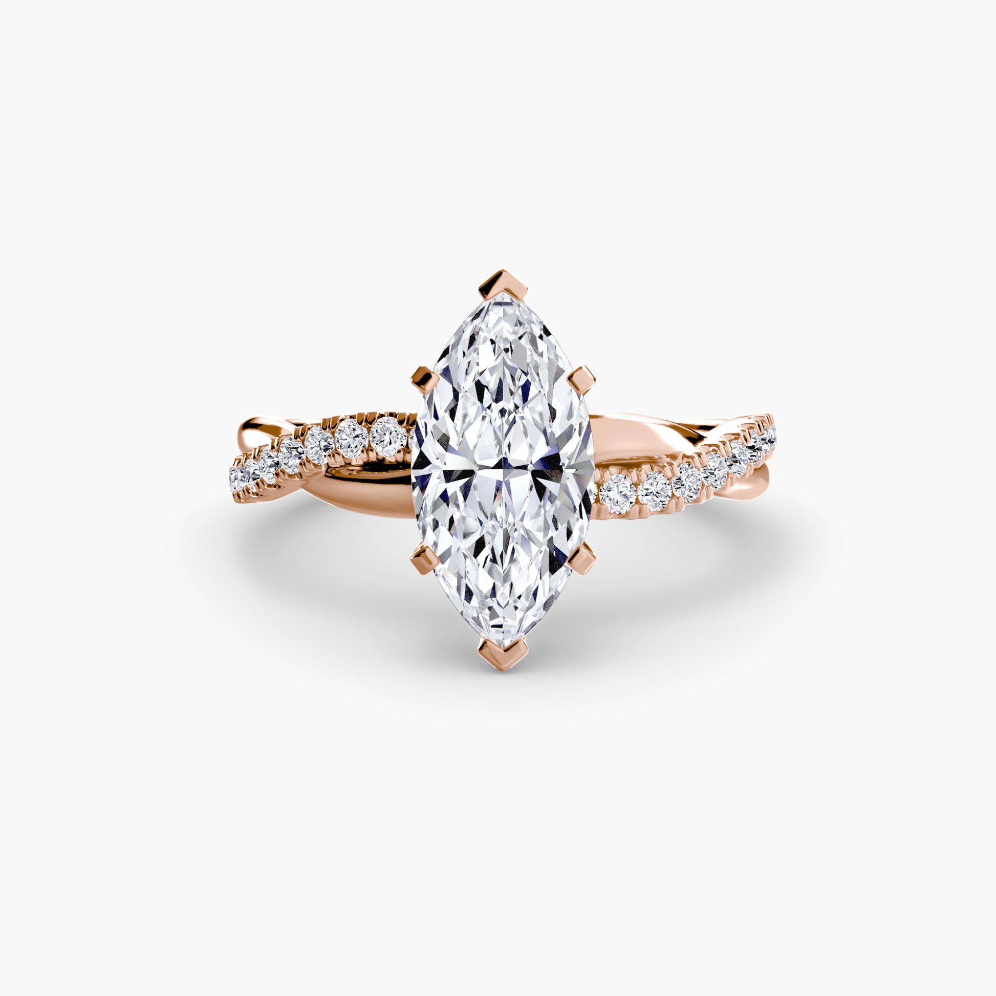 La Bague Pavée Torsade Émeraude