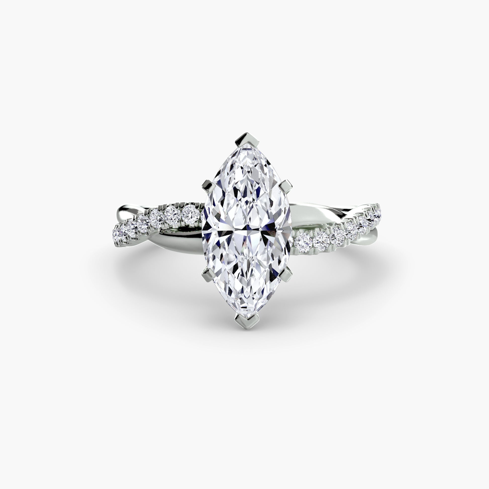 La Bague Pavée Torsade Émeraude