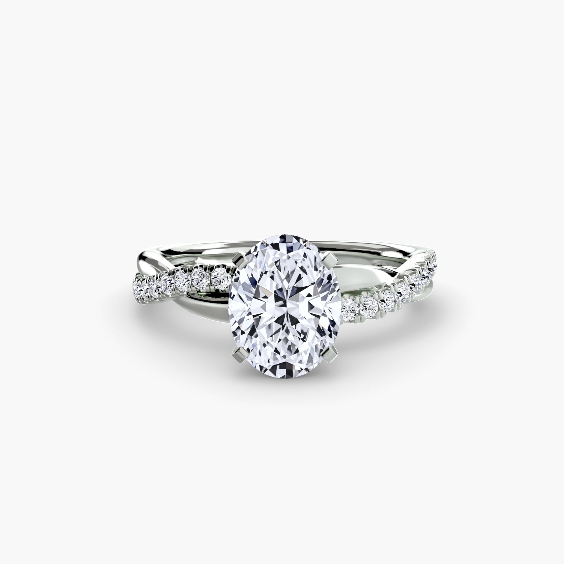 La Bague Pavée Torsade Émeraude