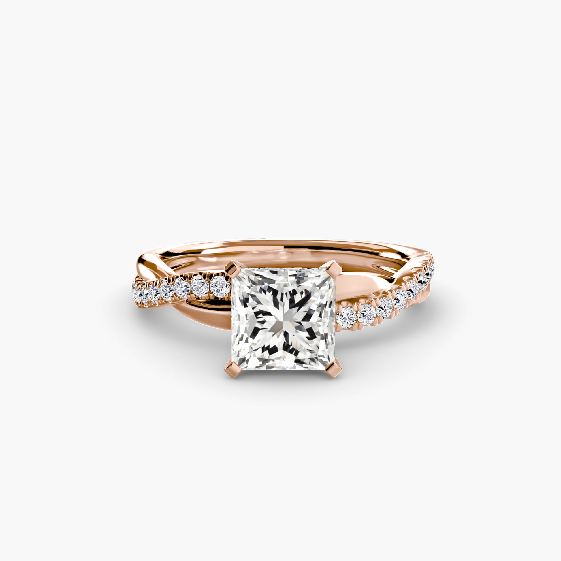 La Bague Pavée Torsade Émeraude
