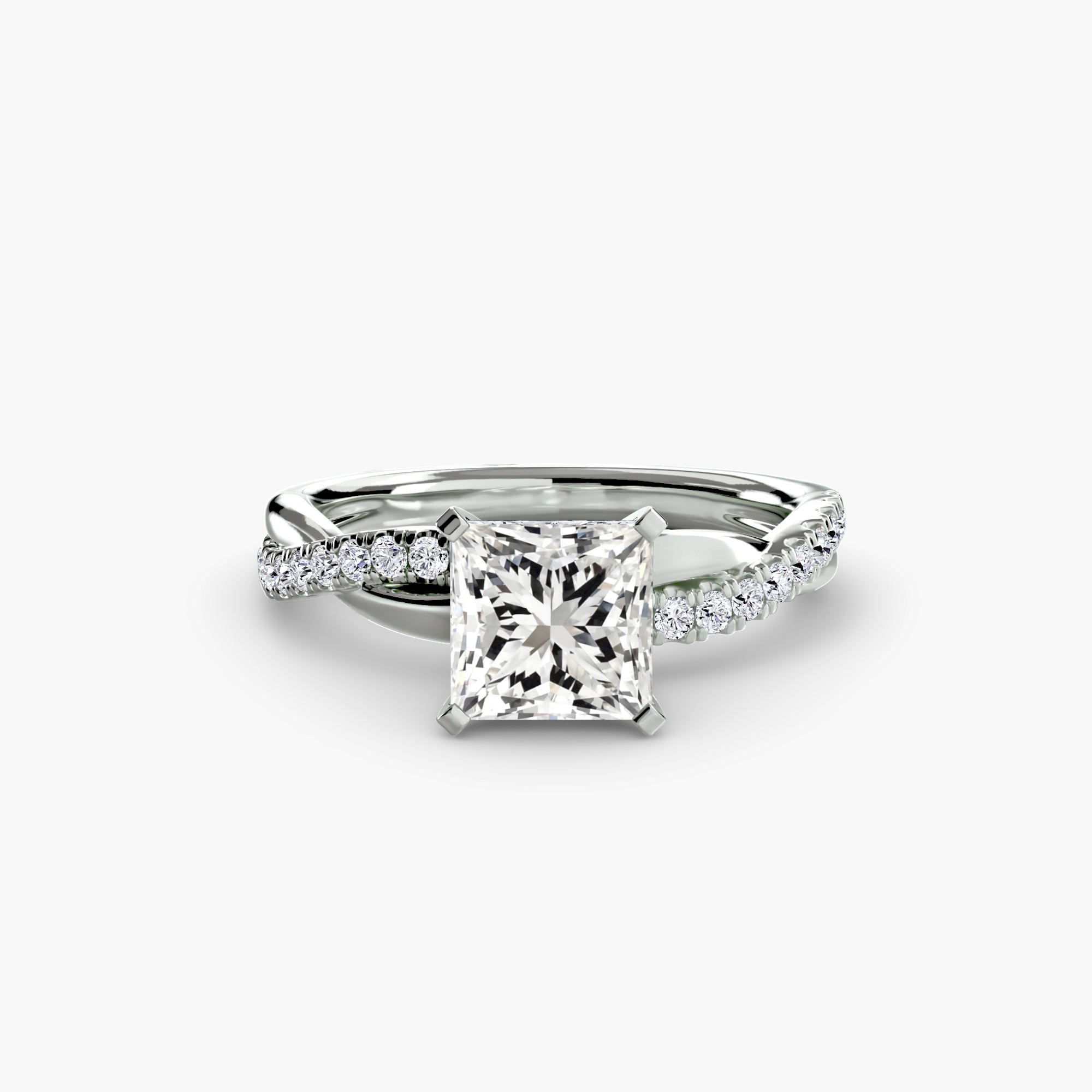 La Bague Pavée Torsade Émeraude