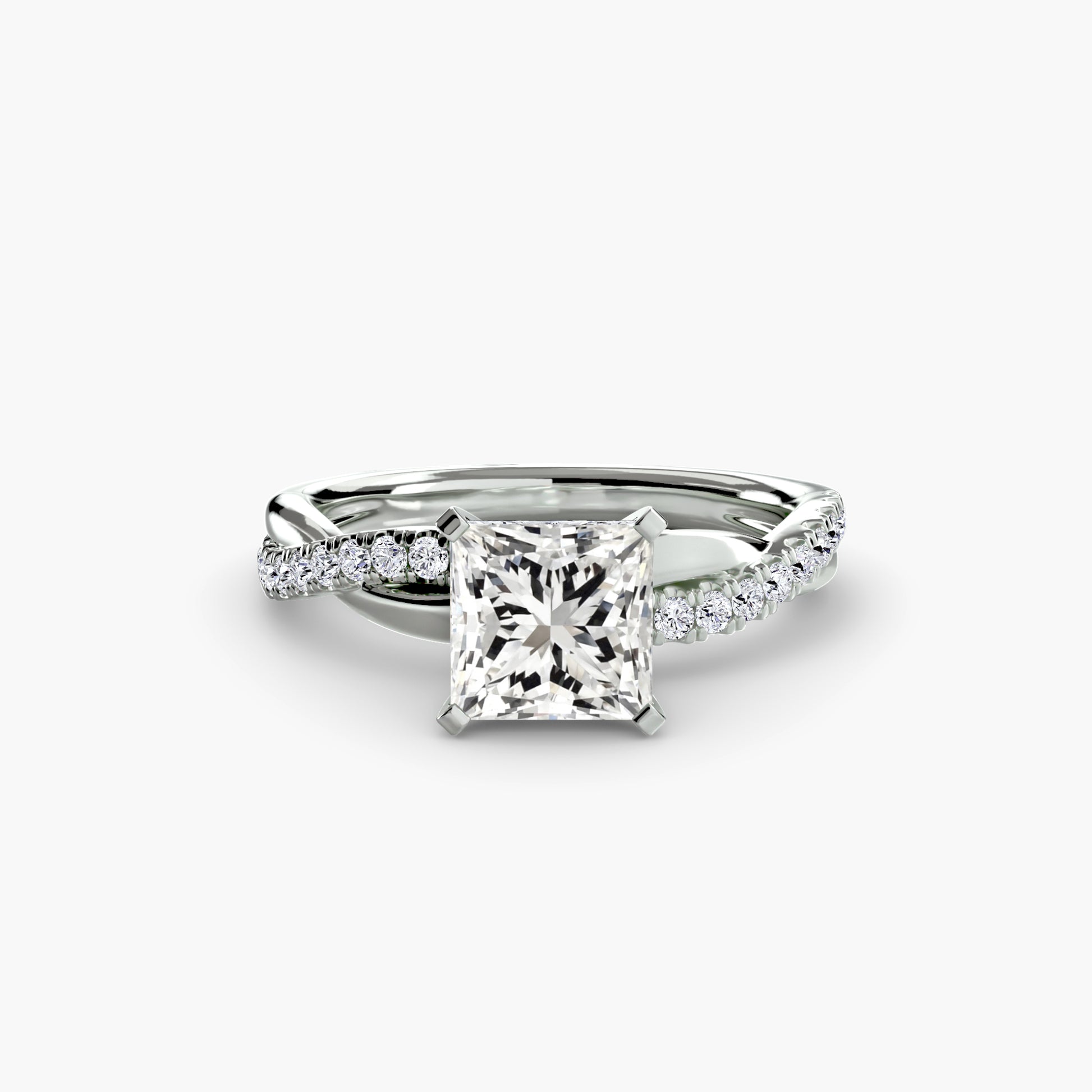 La Bague Pavée Torsade Émeraude