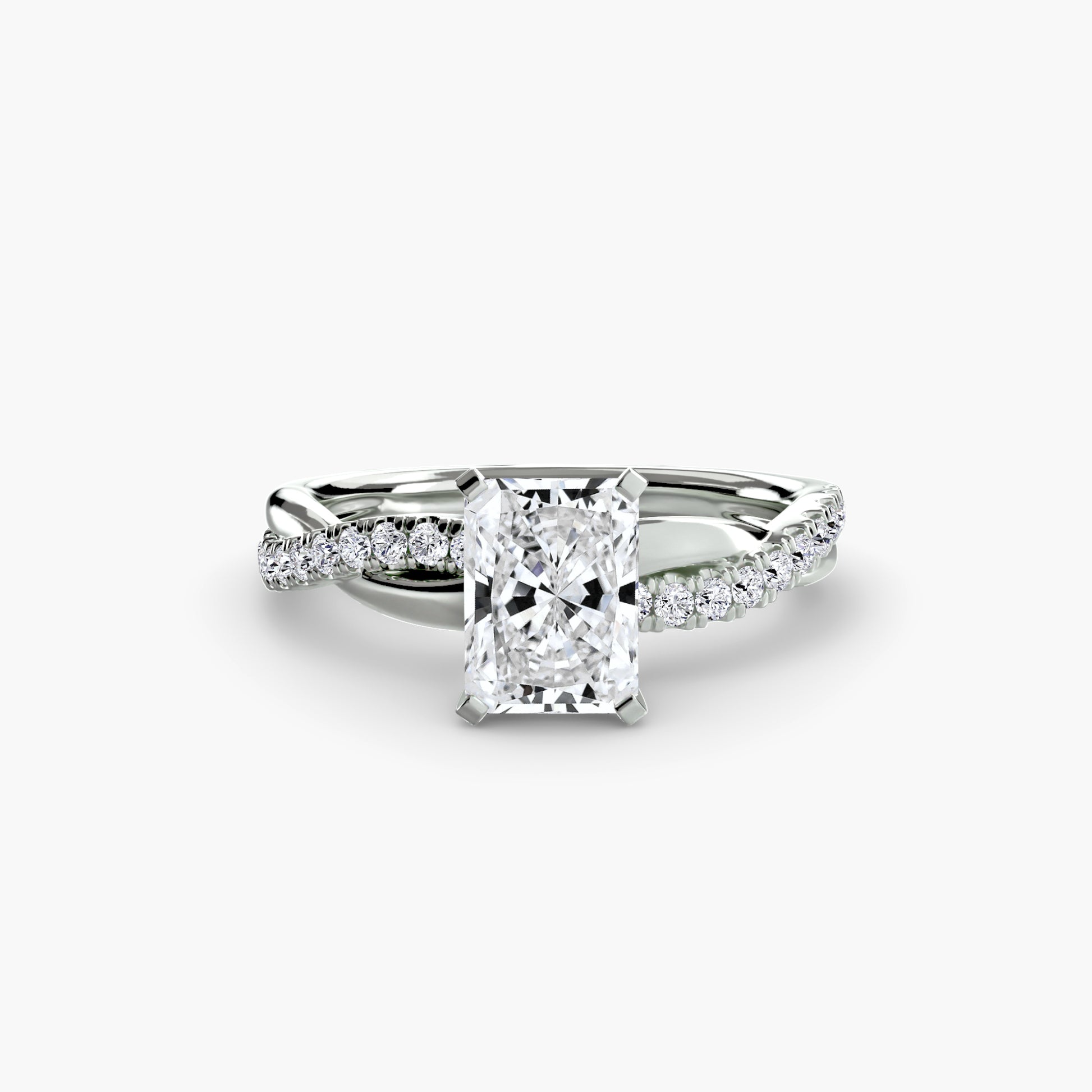 La Bague Pavée Torsade Émeraude