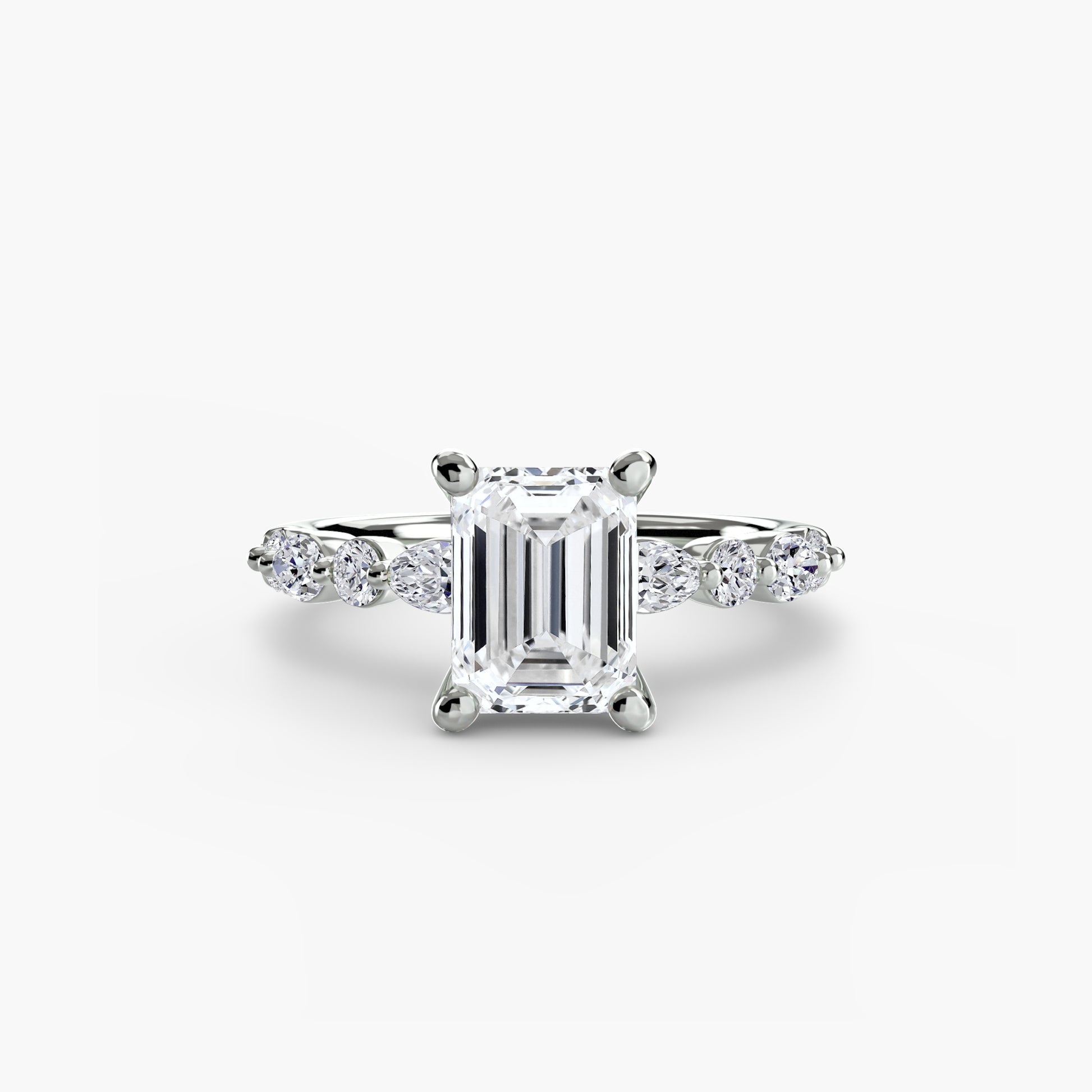 Solitaire avec pavé Éternité 2