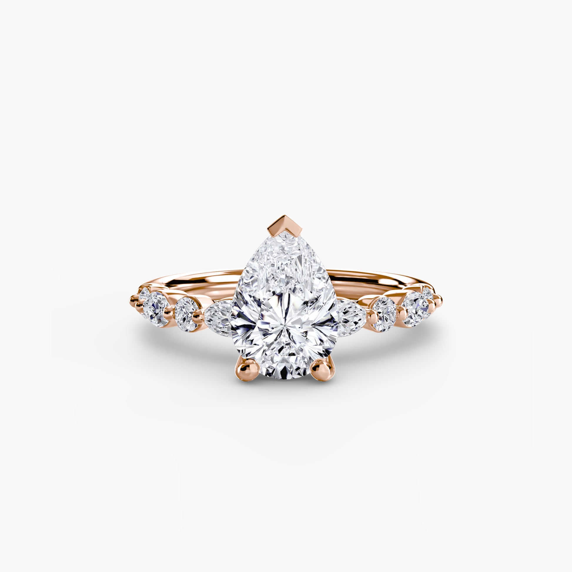 Solitaire avec pavé Éternité 2