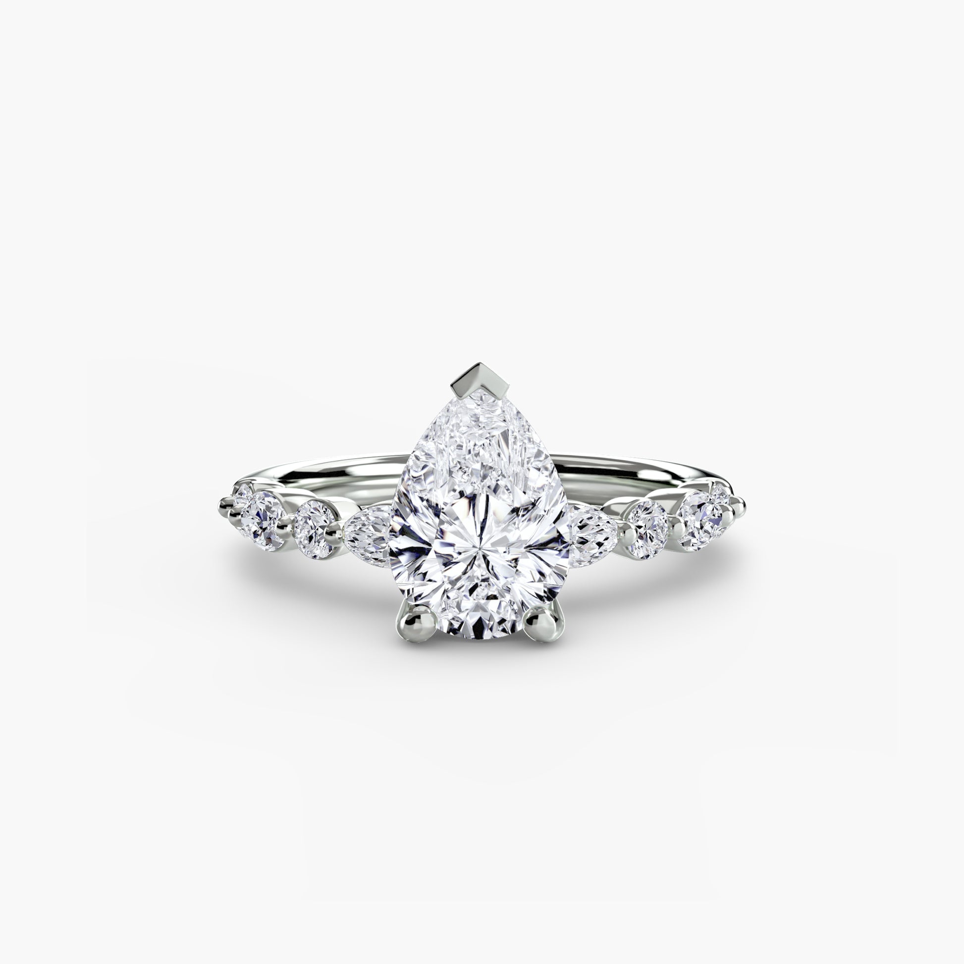 Solitaire avec pavé Éternité 2