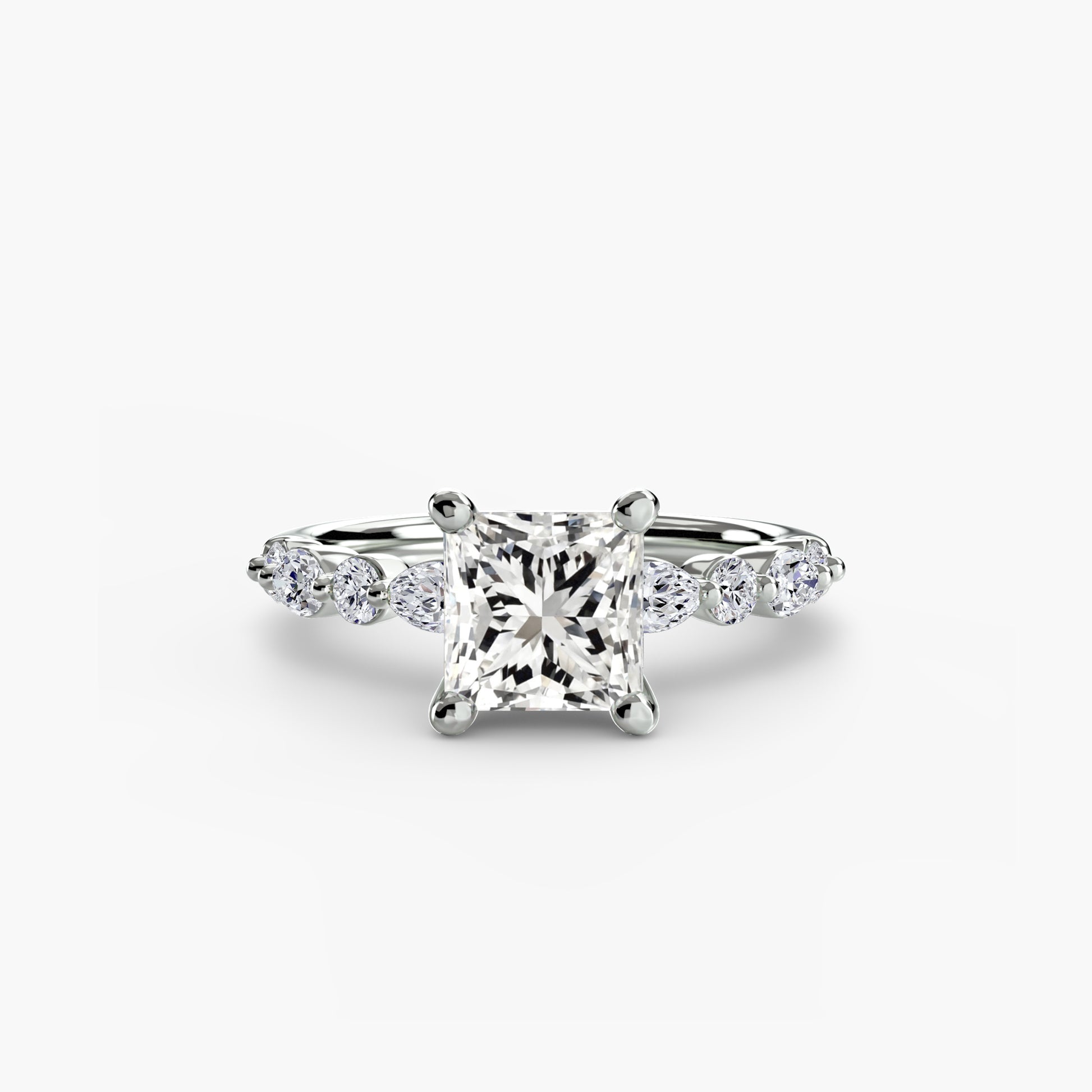 Solitaire avec pavé Éternité 2