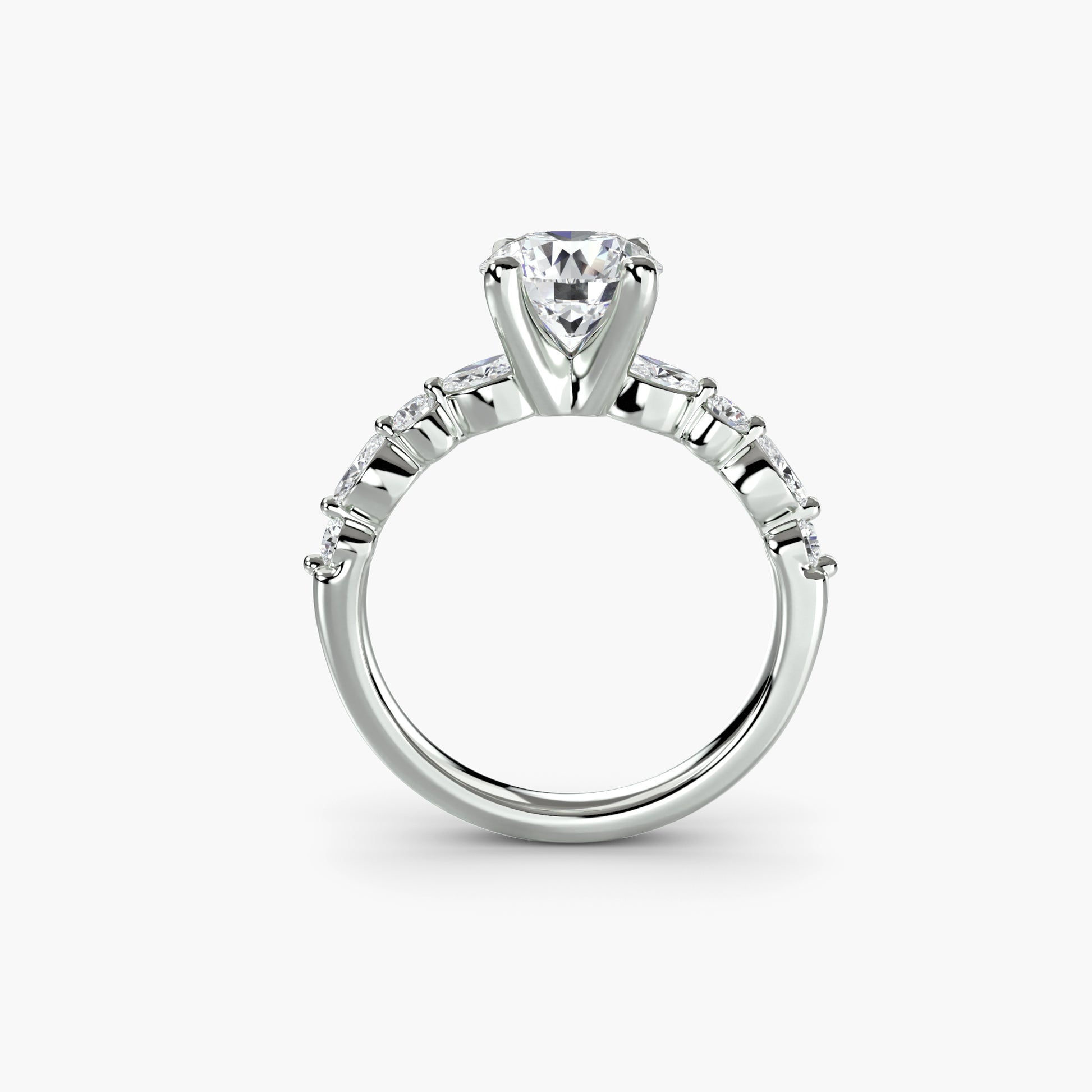 Solitaire avec pavé Éternité 2