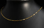 Collier unique en or massif 10 carats avec coupe diamant 1,9 mm