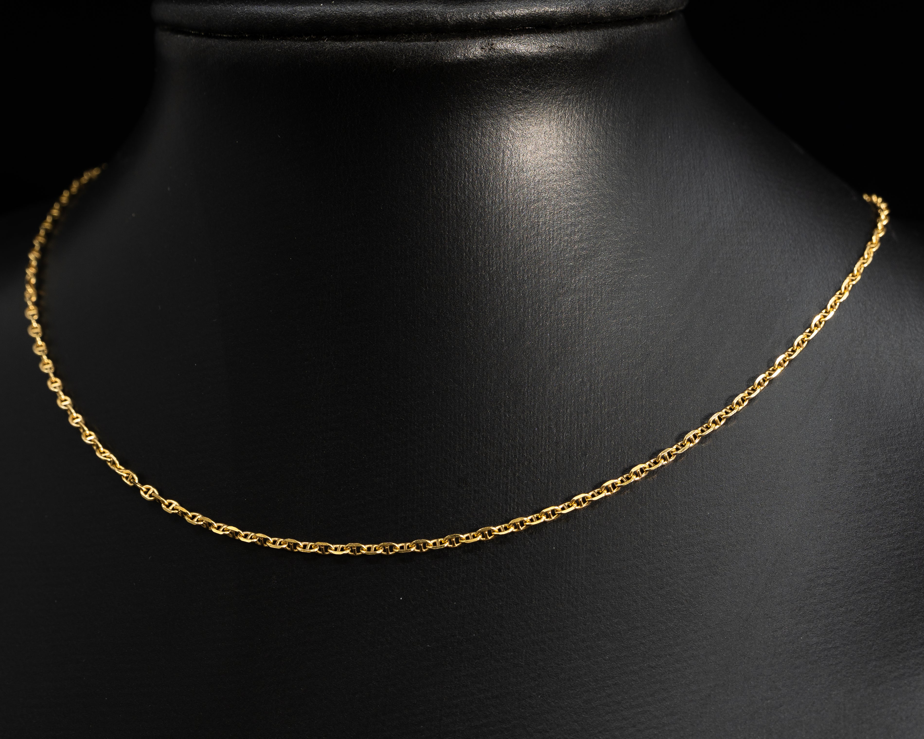 10k Gold Solid Thick Mariner Chain 2mm