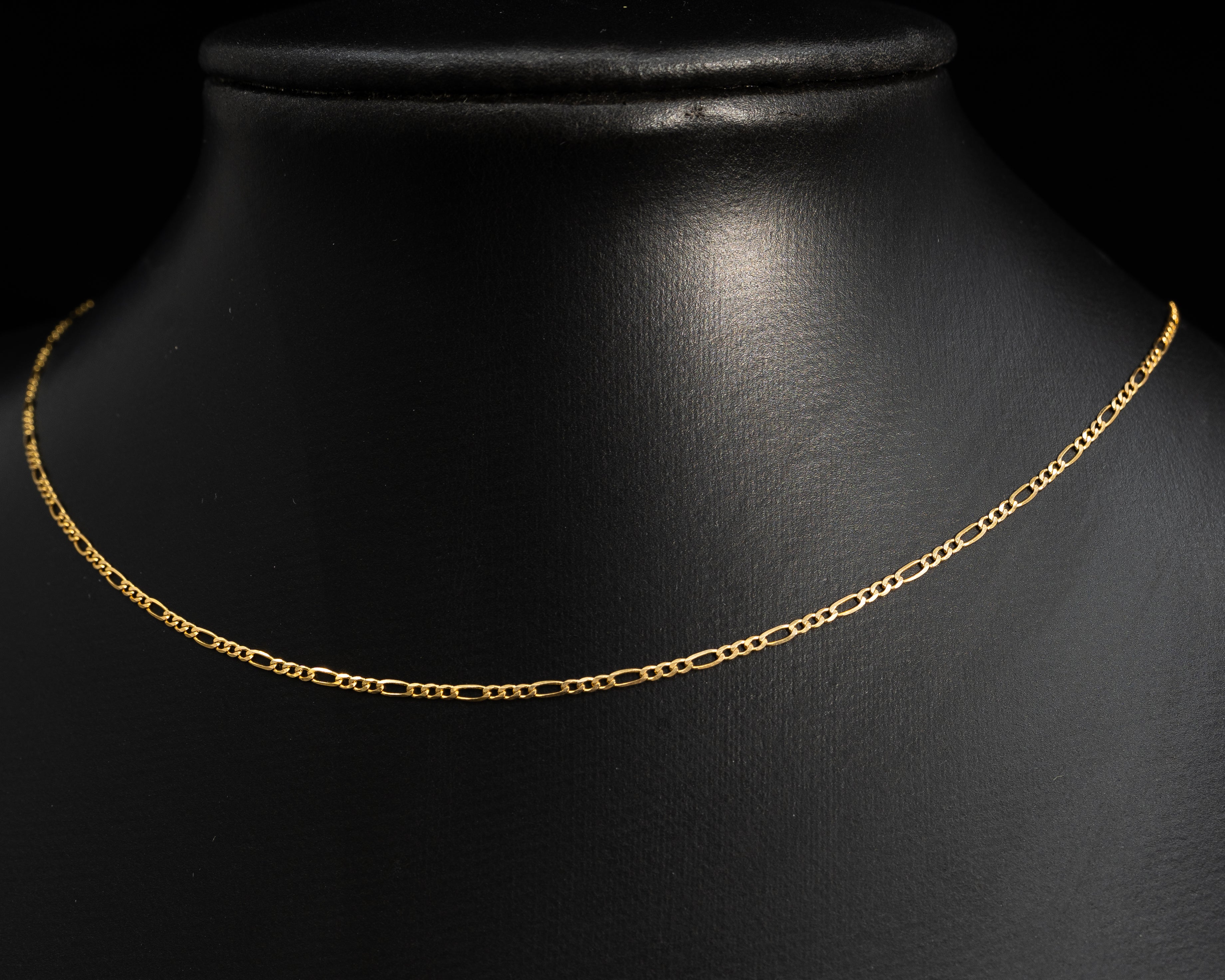 10k Gold Figaro Chain 1.6mm