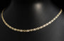 10k Solid Gold Mariner chain 2 tone Diamond cut 3.5mm