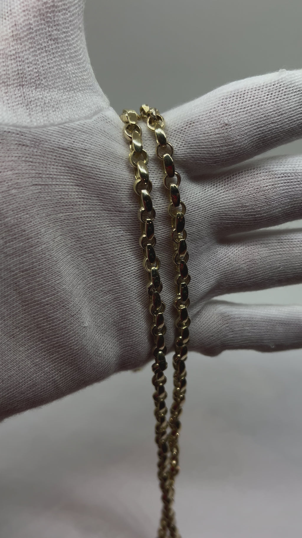 10k heavy Rolo gold chain