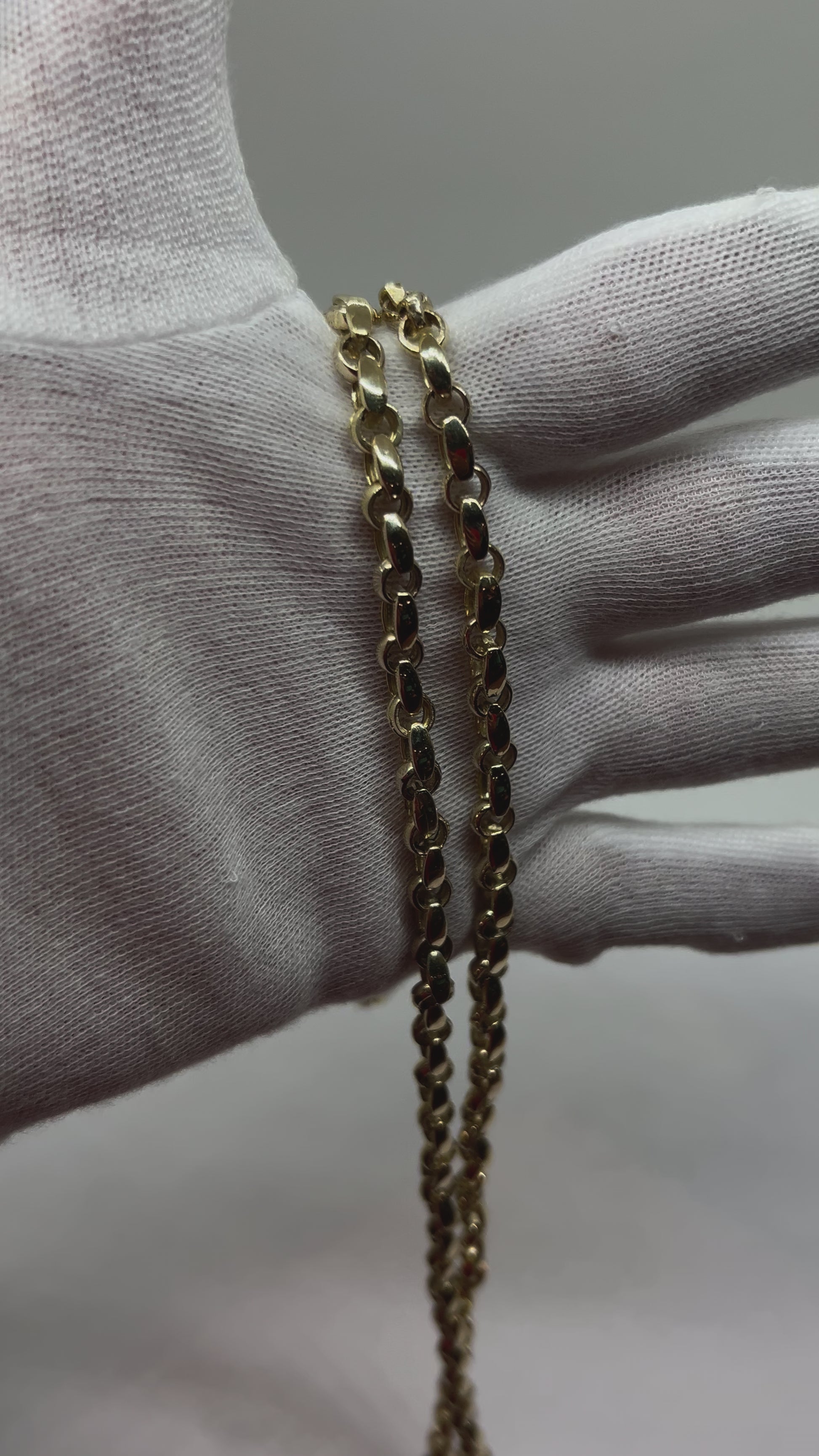 10k heavy Rolo gold chain