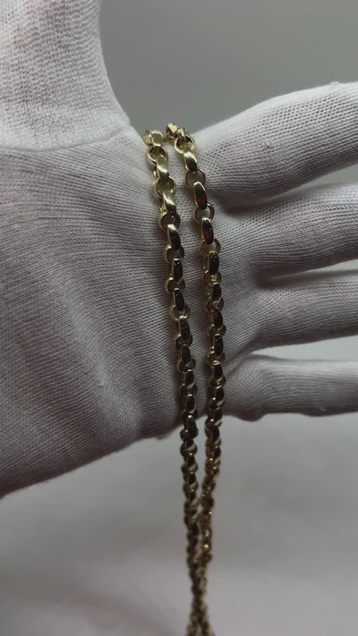 10k heavy Rolo gold chain