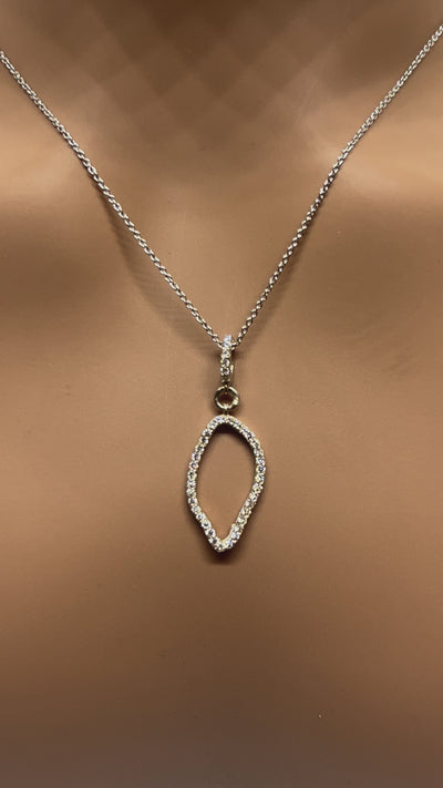 10k Gold Necklace with Natural diamonds