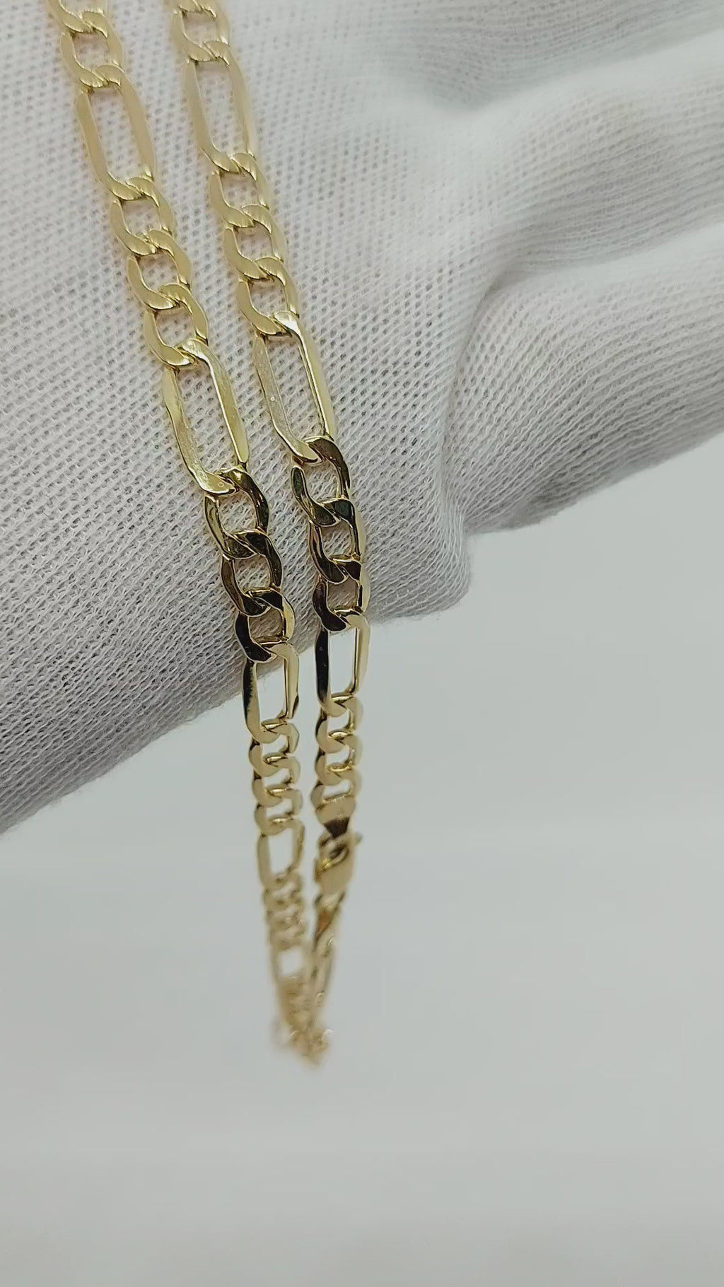 10k Gold Figaro chain ~5.5mm wide