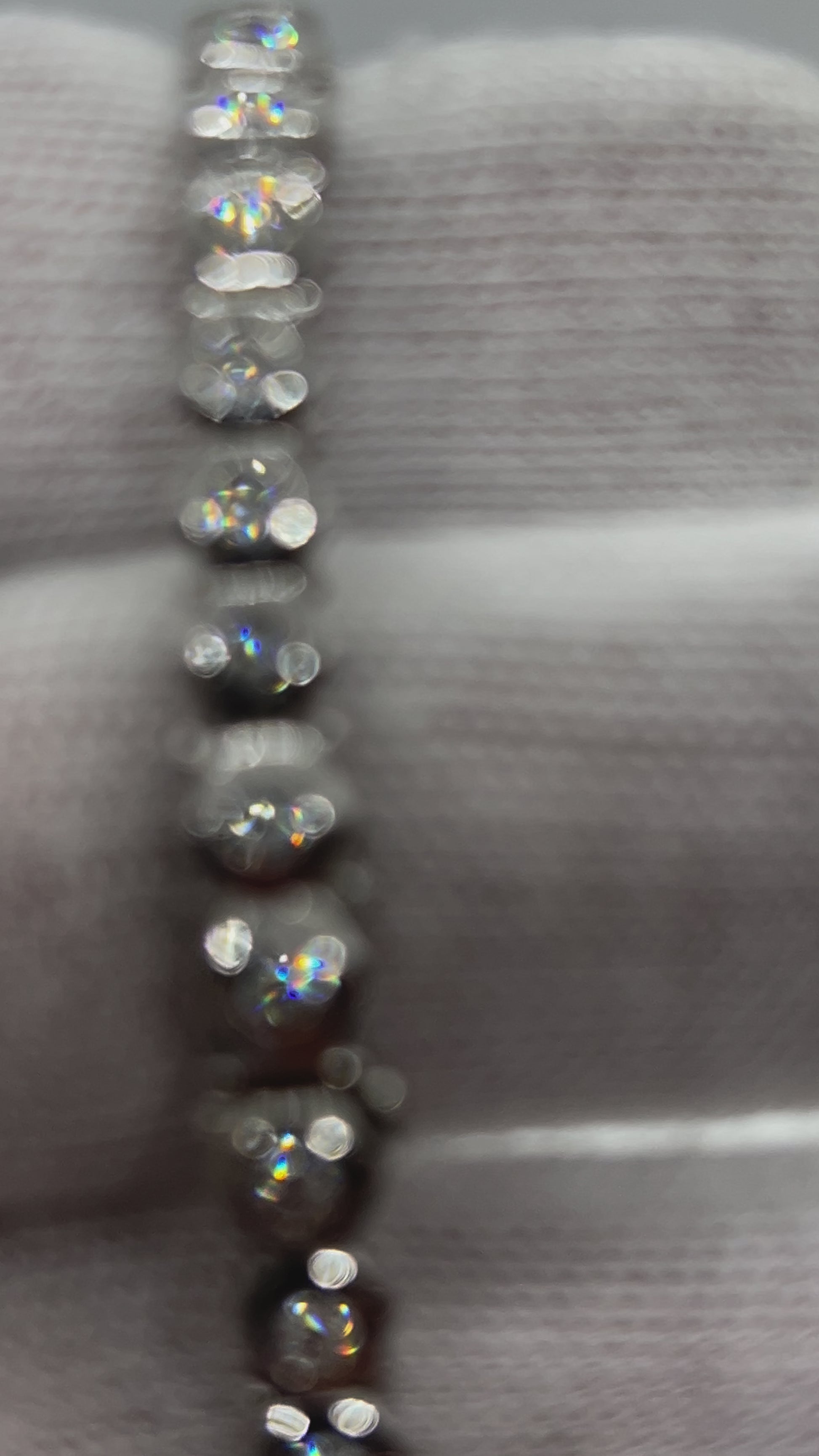 14k White Gold Tennis bracelet Bezel setting natural diamonds