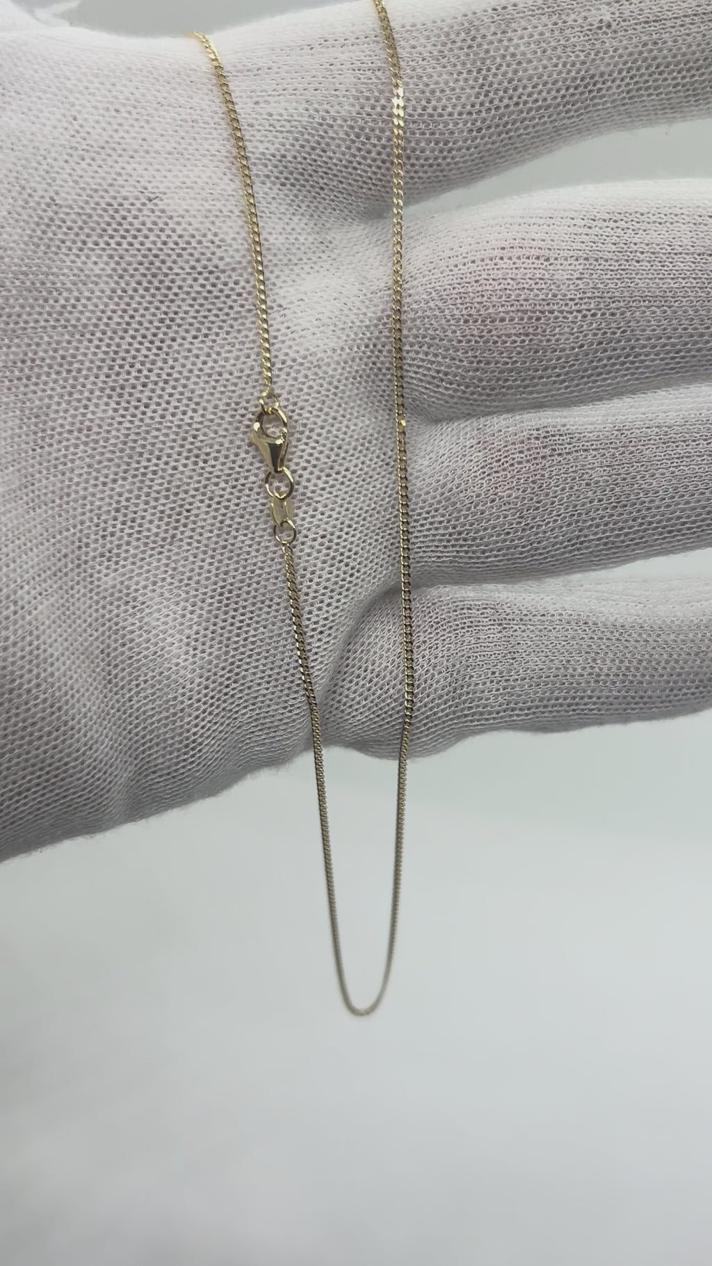 10k Gold Curb Link Chain 1.2mm