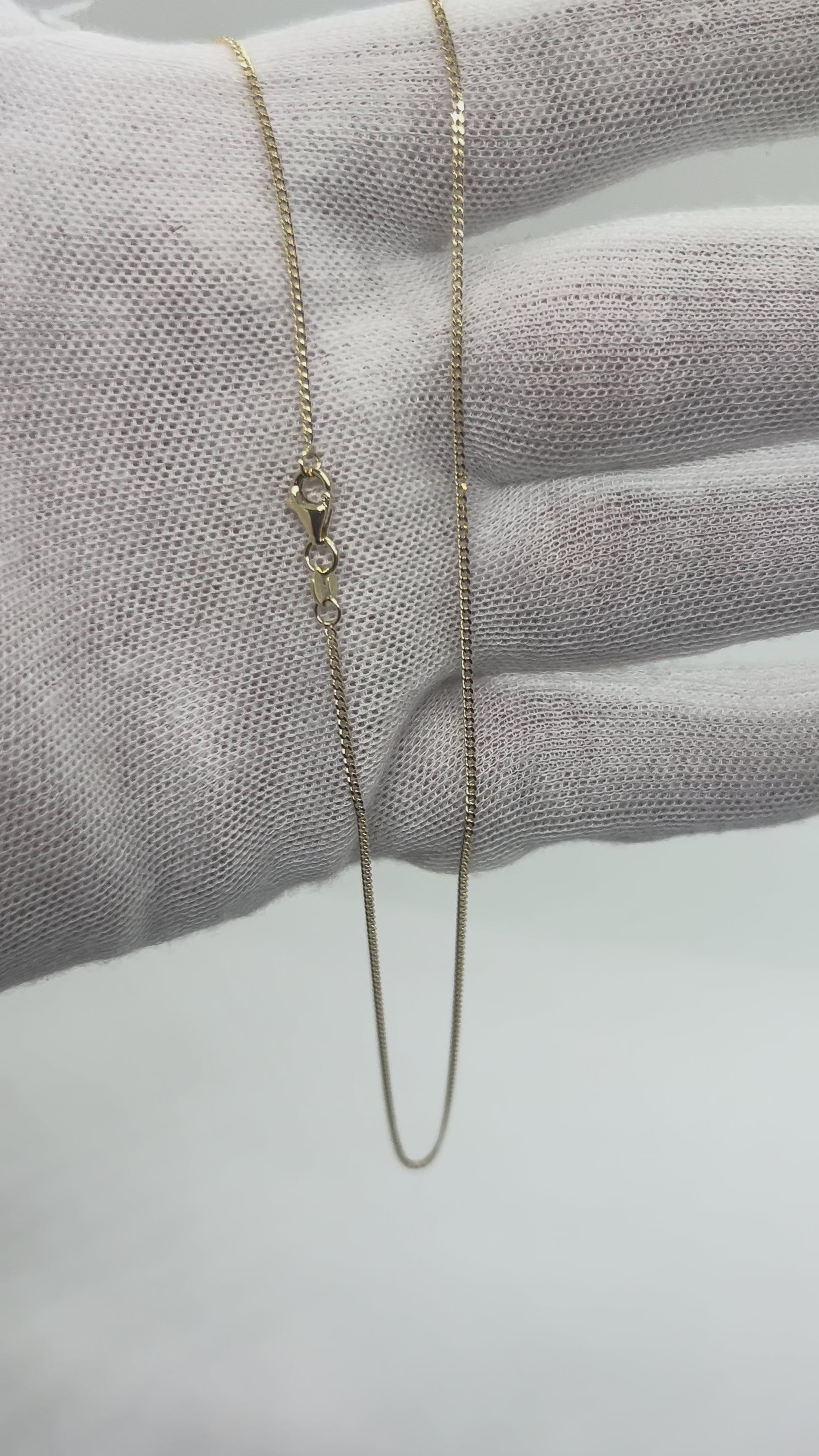 10k Gold Curb Link Chain 1.2mm