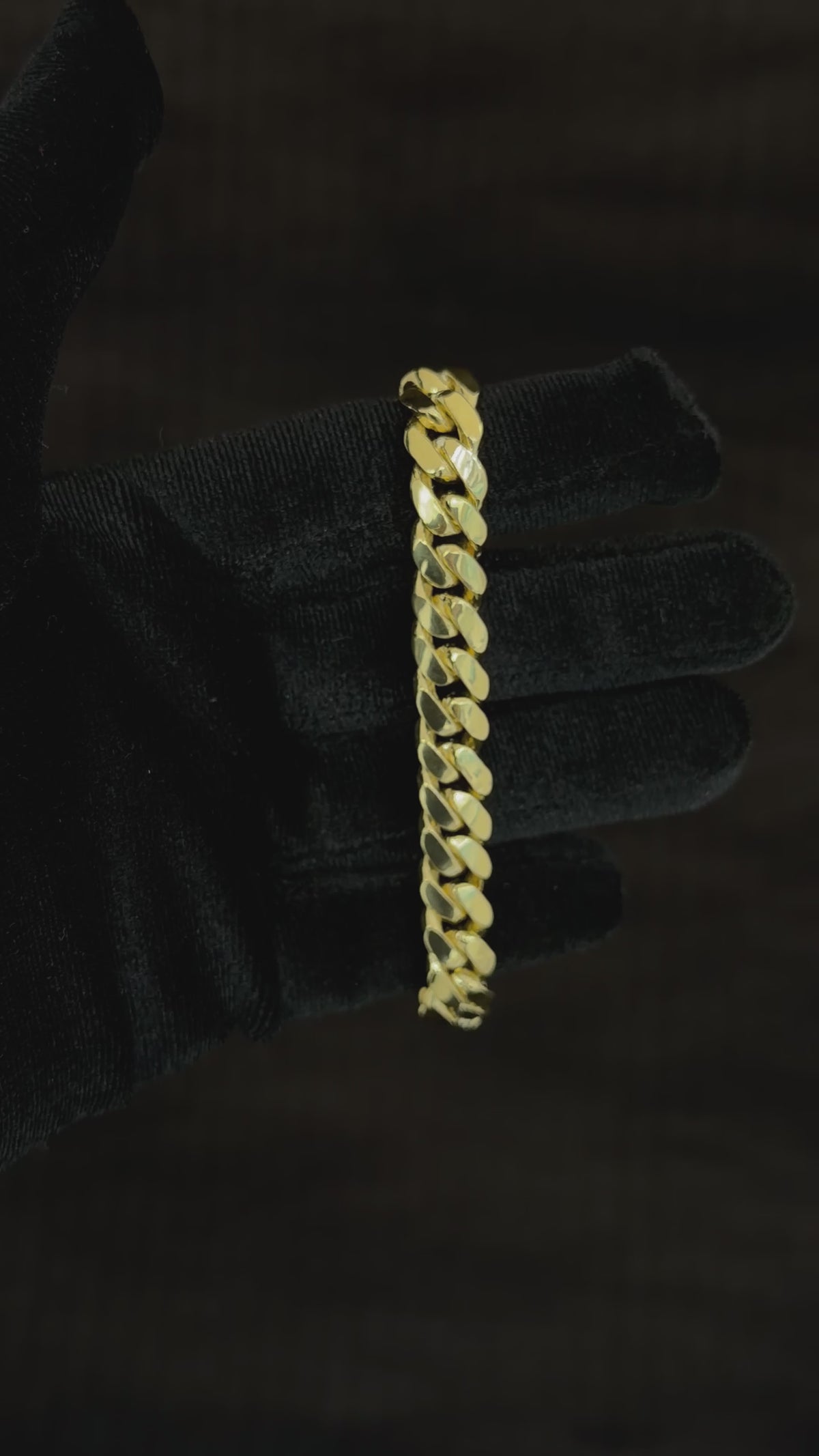18k Gold Cuban Bracelet 10.5mm