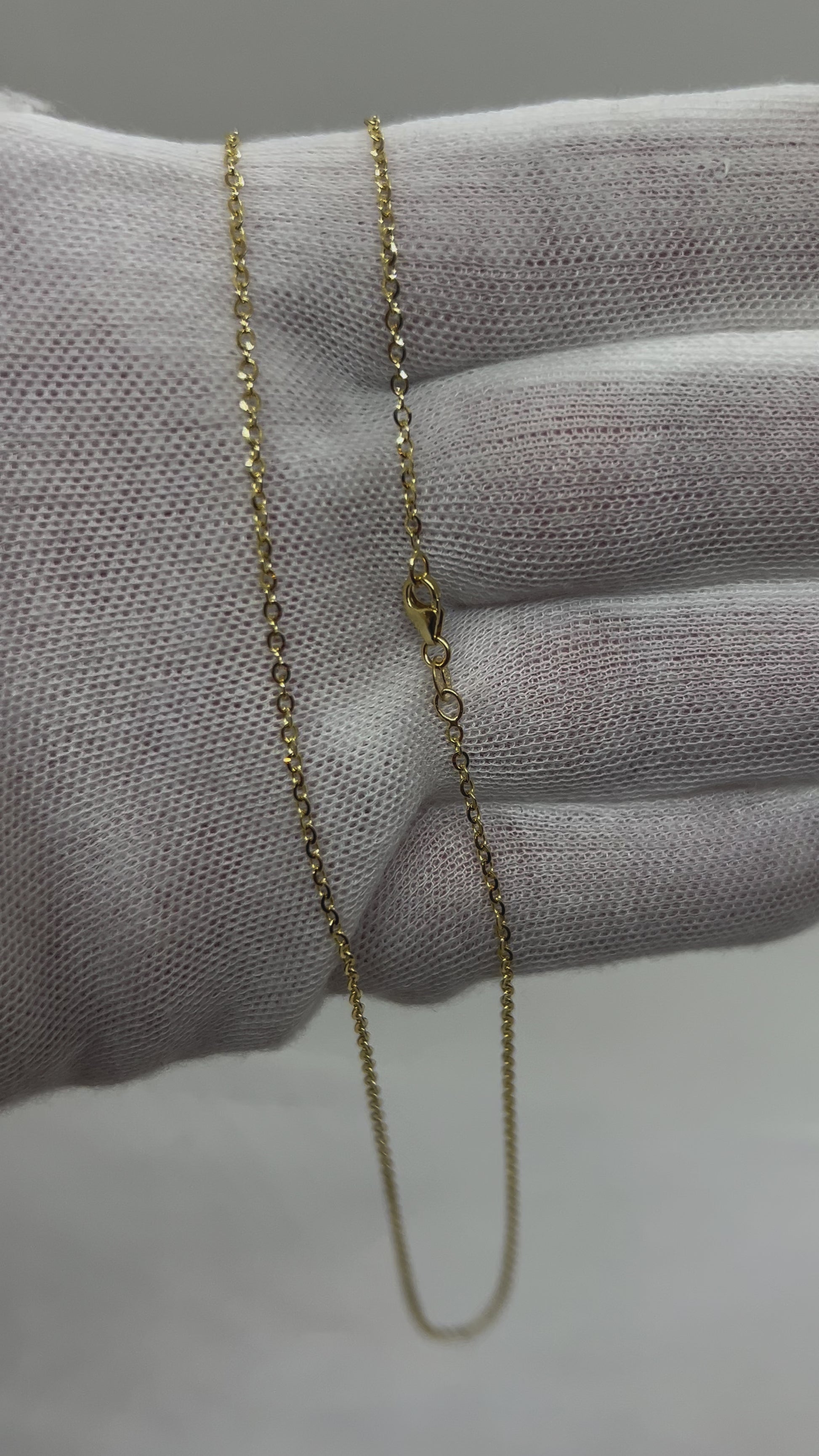 14k Gold Rolo Necklace