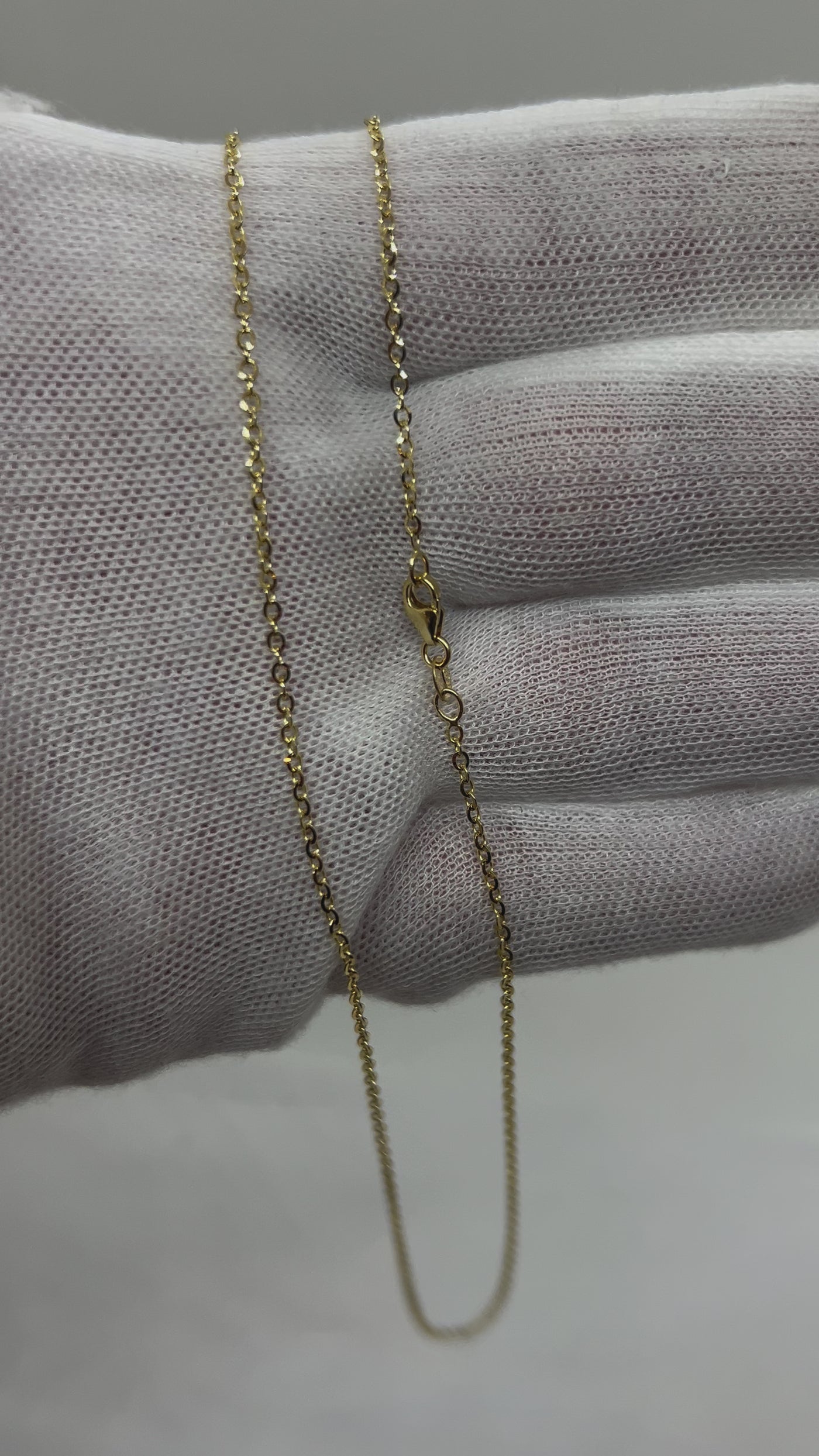 14k Gold Rolo Necklace