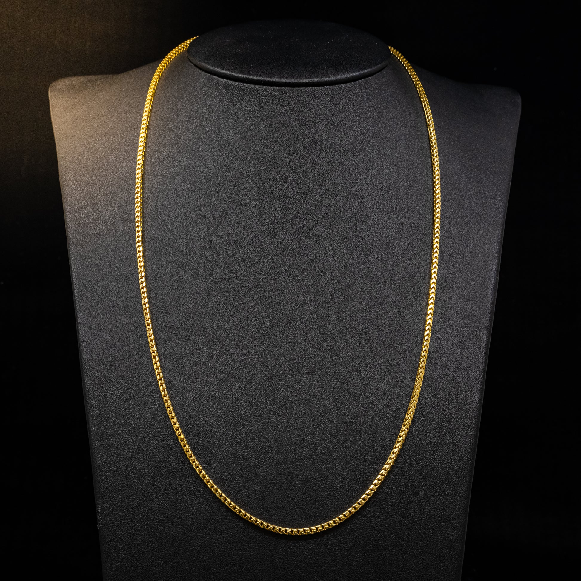 Chaîne Franco en or massif 10 carats 2,3 mm