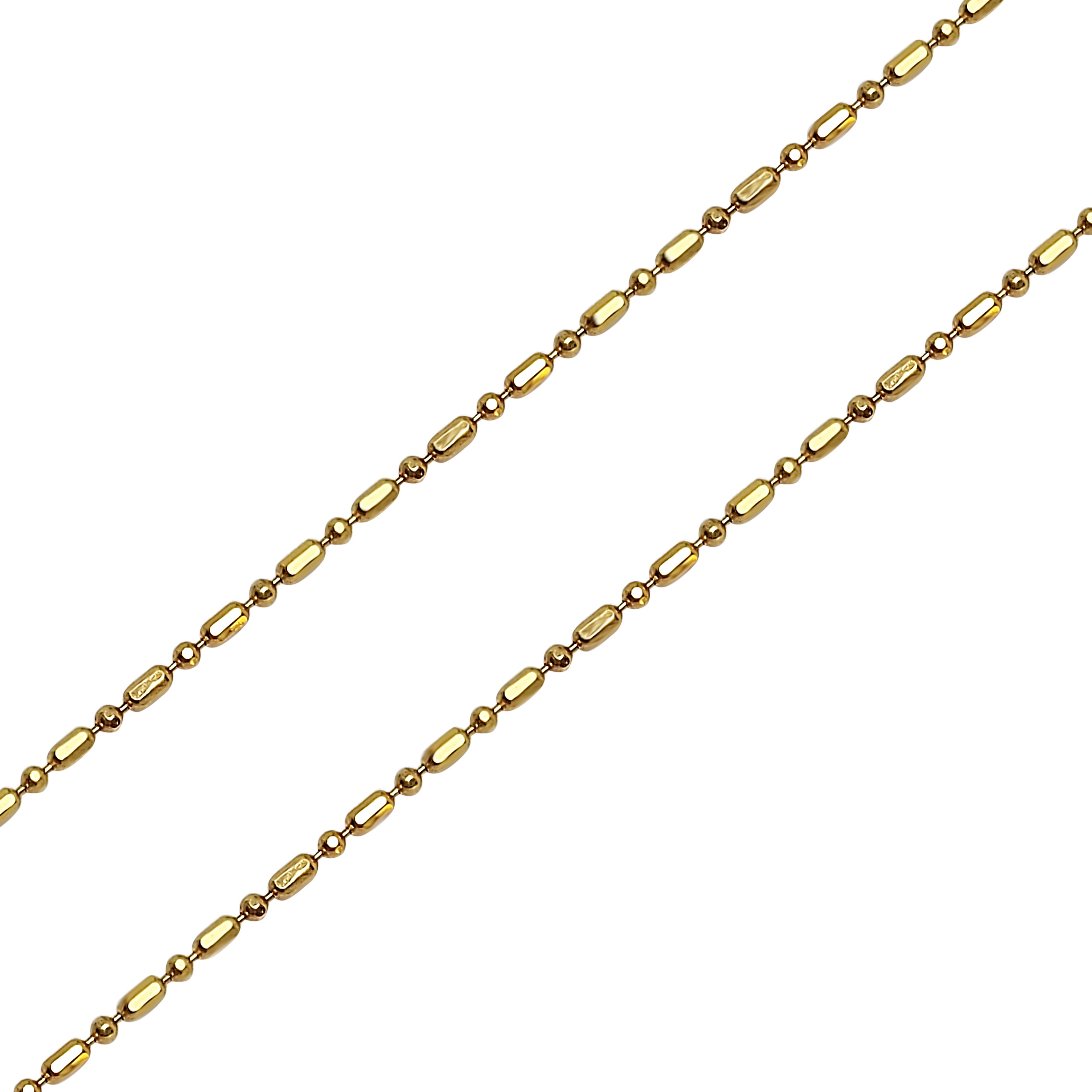 Gold Bamboo Chain Necklace for Women