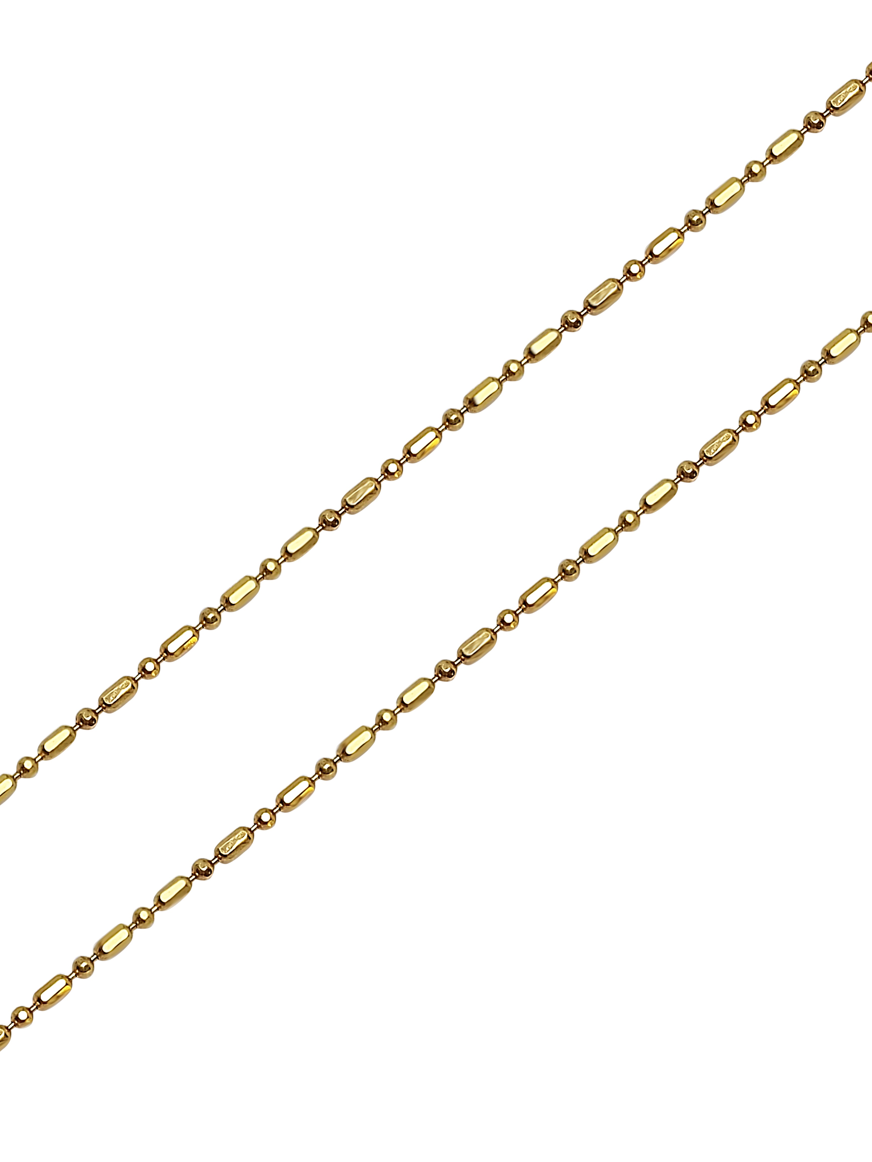 Gold Bamboo Chain Necklace for Women
