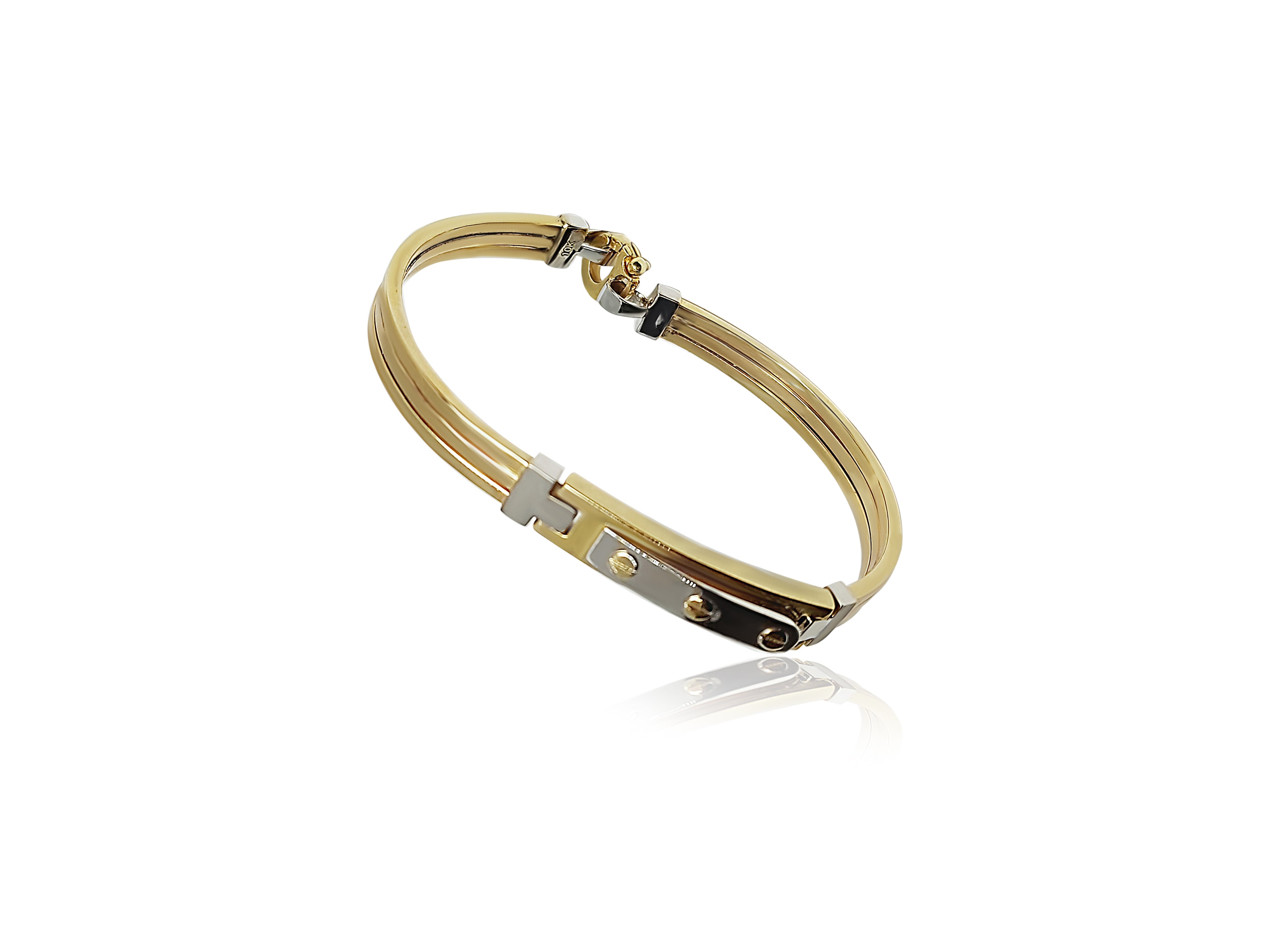Bracelet jonc en or 10K