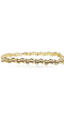 Bracelet souple en or 10K, largeur 4,36 mm, 5,1 grammes