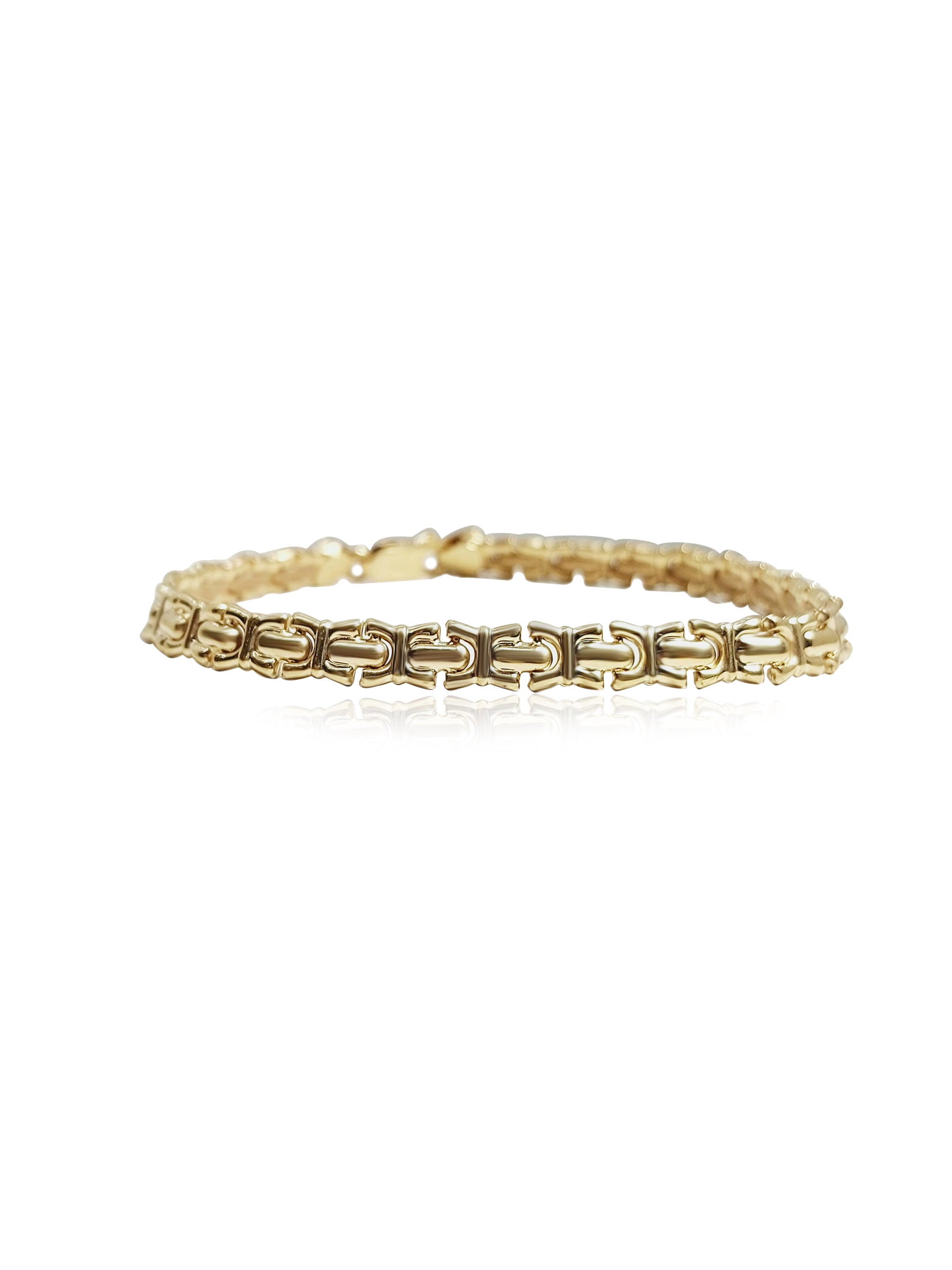 10k Gold Bracelet, 5.3mm width, 6.2 gram