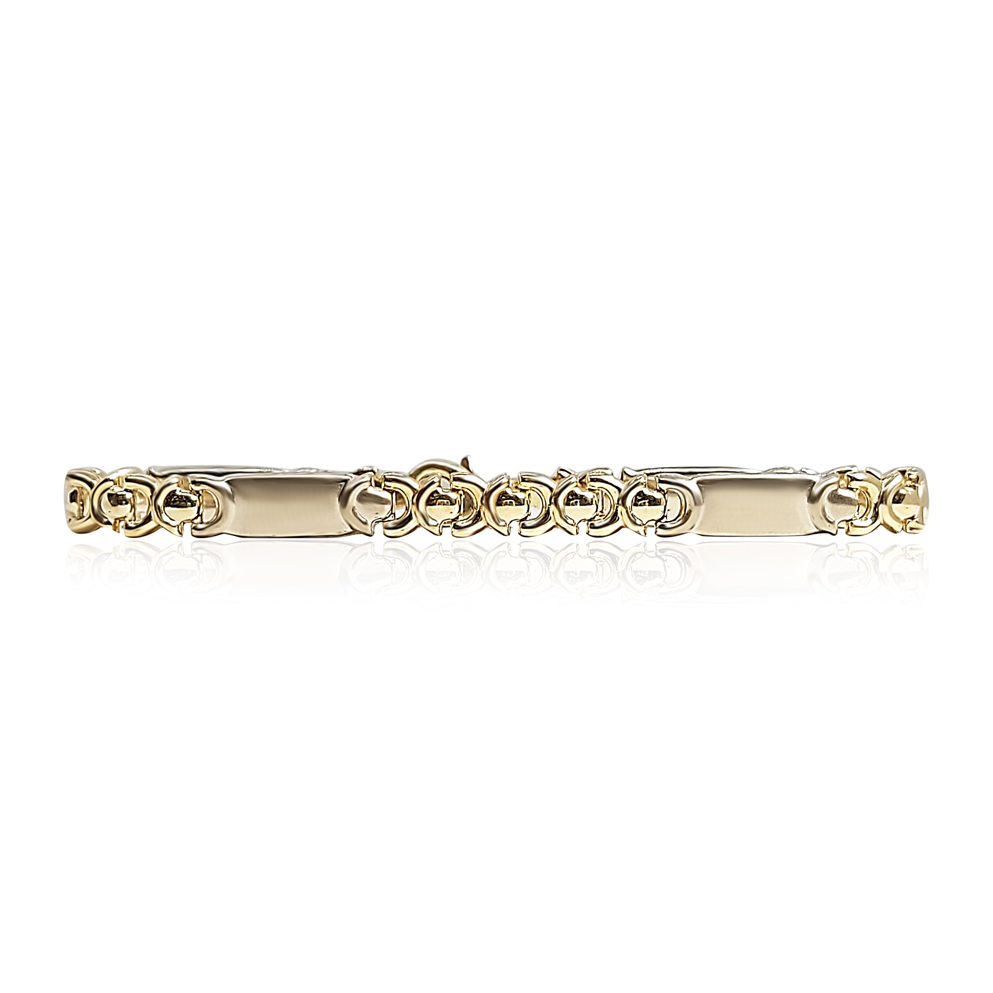 10k Gold Bracelet, 6.3mm width, 6.64 gram