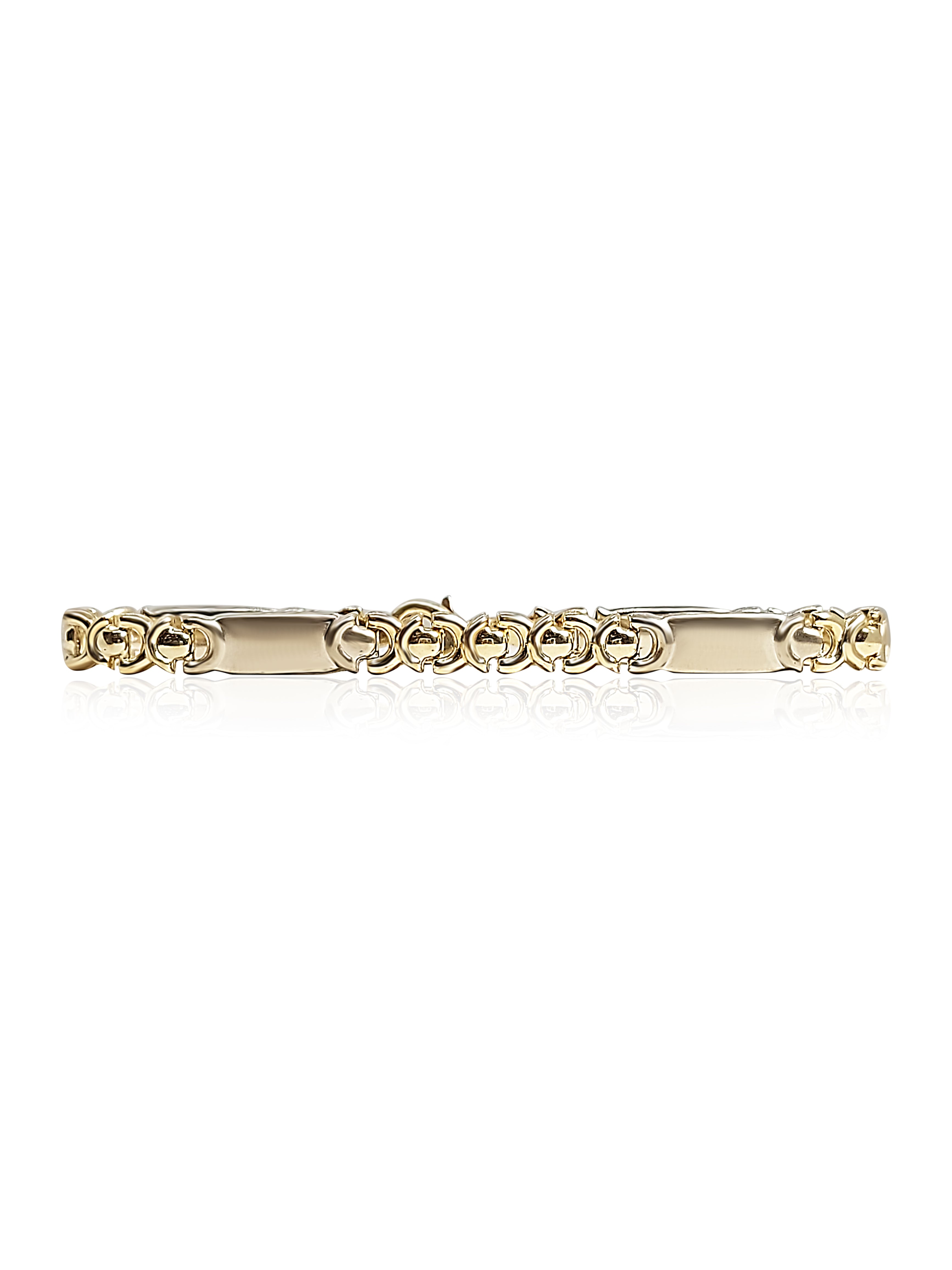 10k Gold Bracelet, 6.3mm width, 6.64 gram