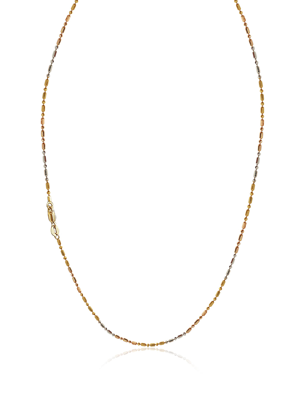 10k Gold Bamboo Chain 3 tone