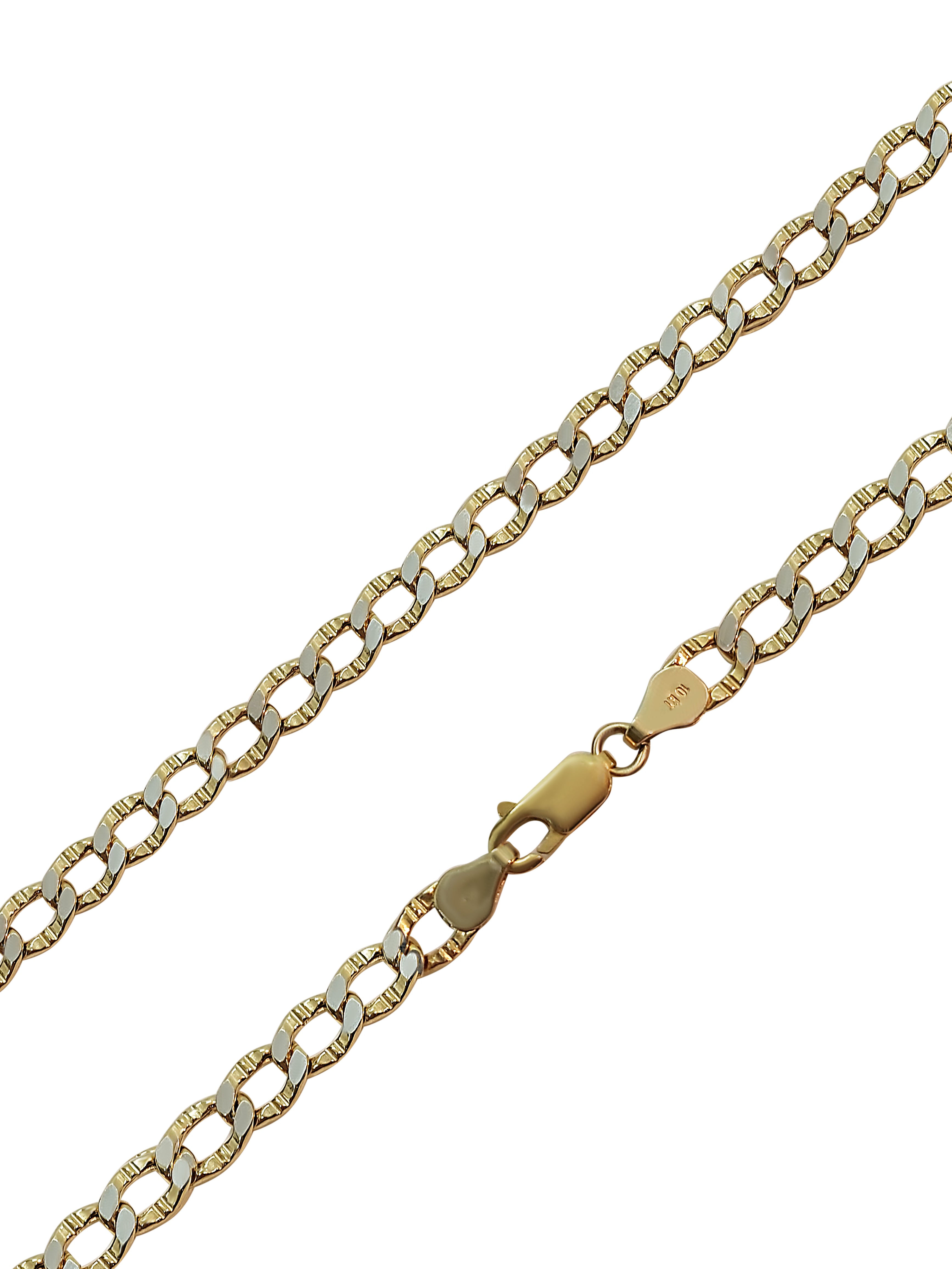Gold Curb Chain Necklace for men and women