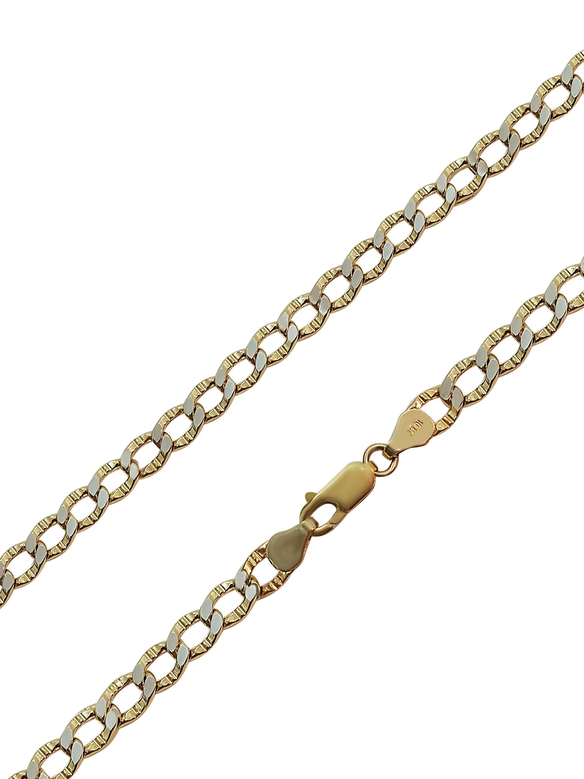 Gold Curb Chain Necklace for men and women