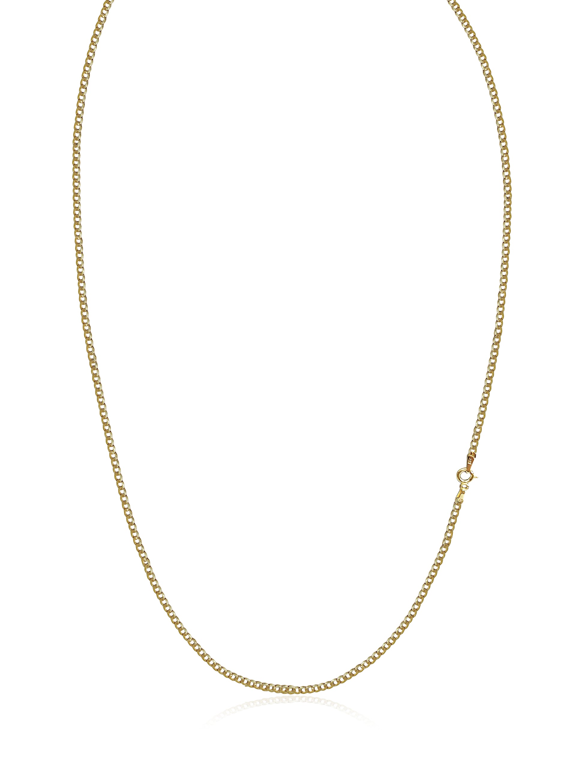 Gold Curb link Chain Necklace