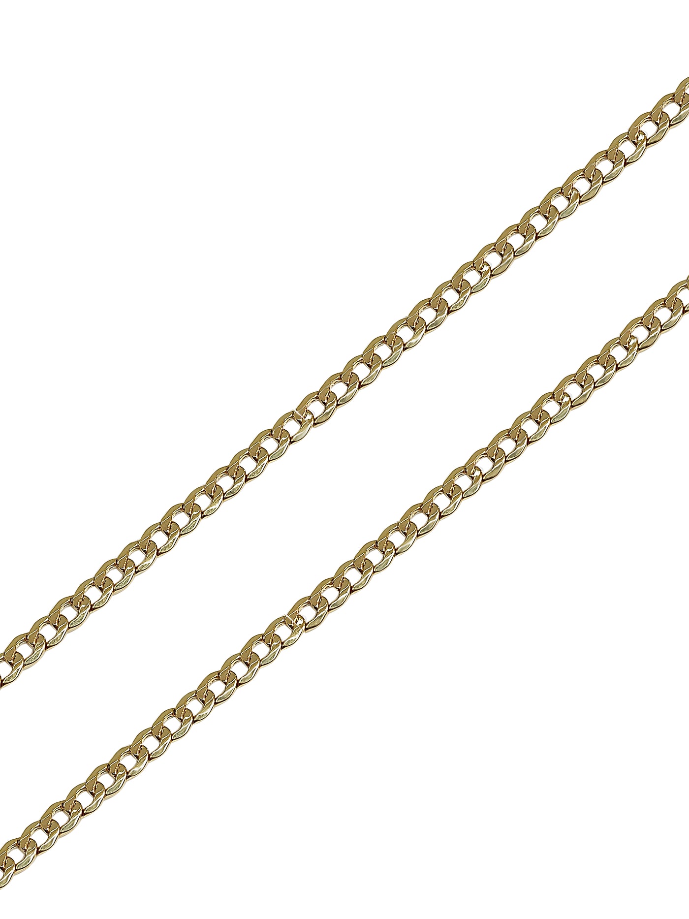 Gold Curb link Chain Necklace