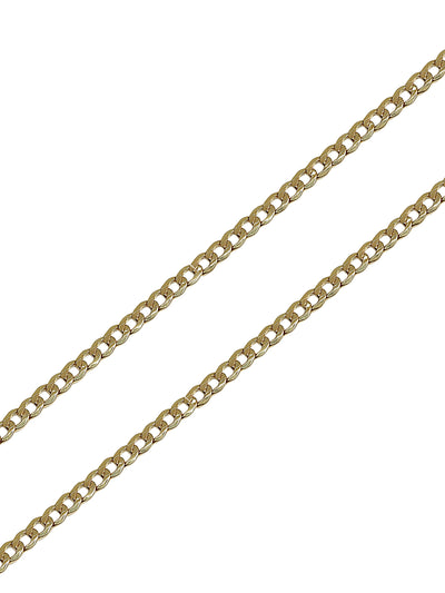 Gold Curb link Chain Necklace