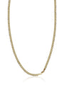 Full golden necklace with tight links and clasp
