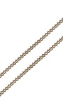 Chaîne en or 10K taille diamantée