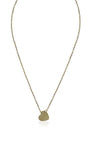 Gold necklace for women with heart
