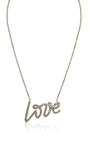 10k Gold Love Necklace for women with lab Diamonds