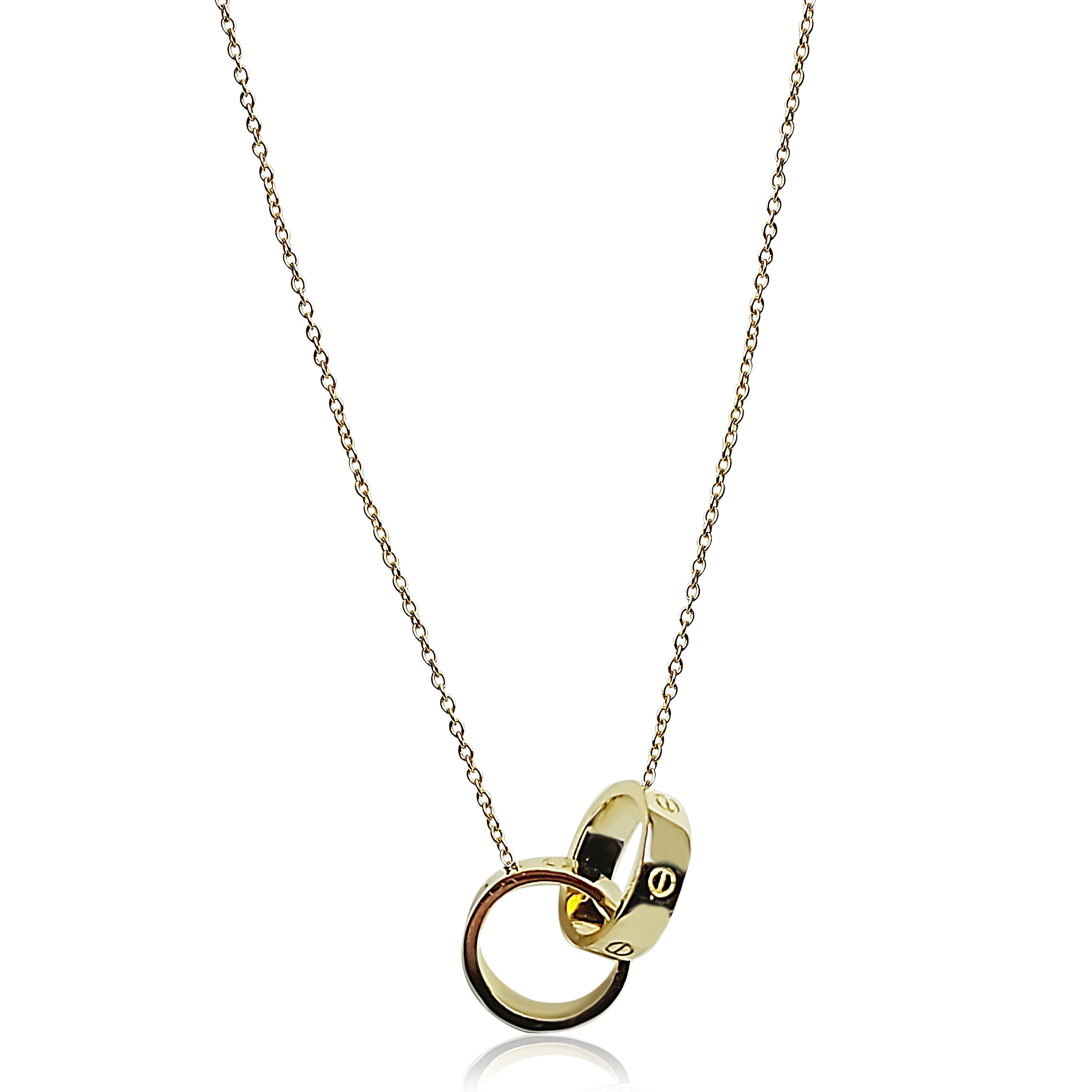 Gold Necklace for women with small rings