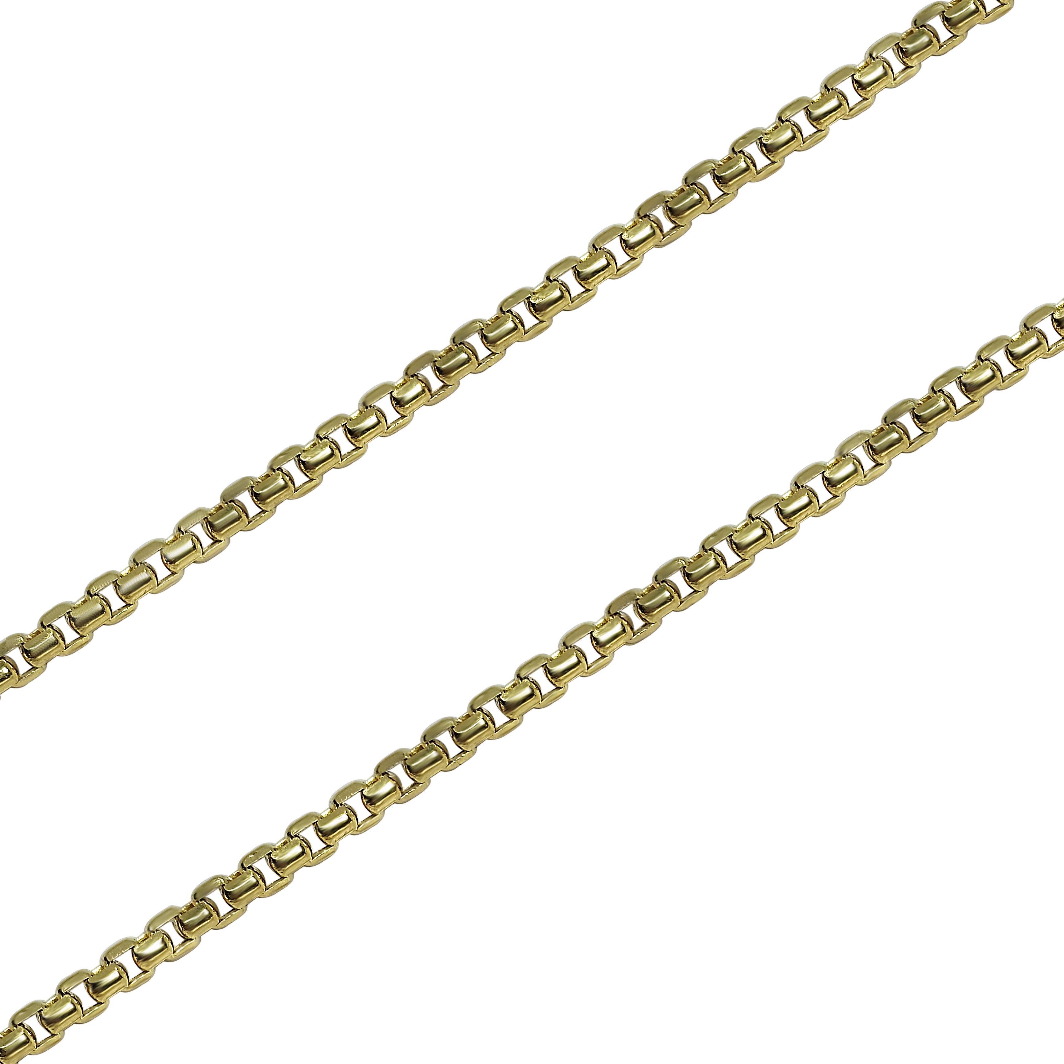 Chaîne Rolo en or 10K, largeur 3mm